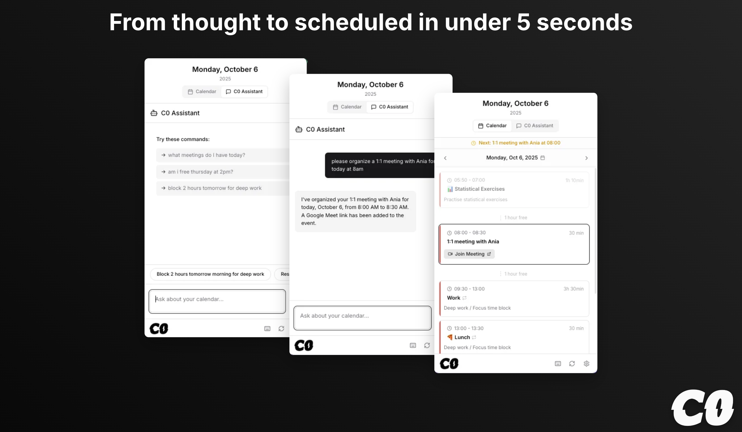 Calendar0 screenshot 1