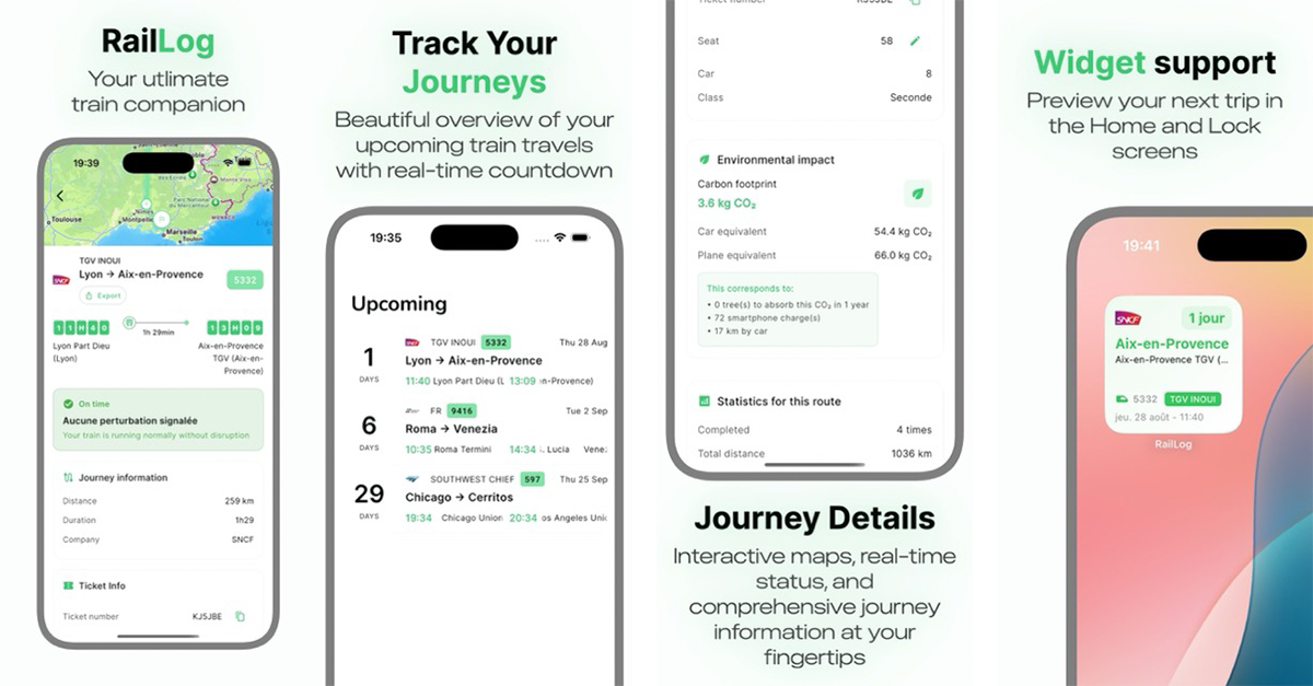 RailLog screenshot 1