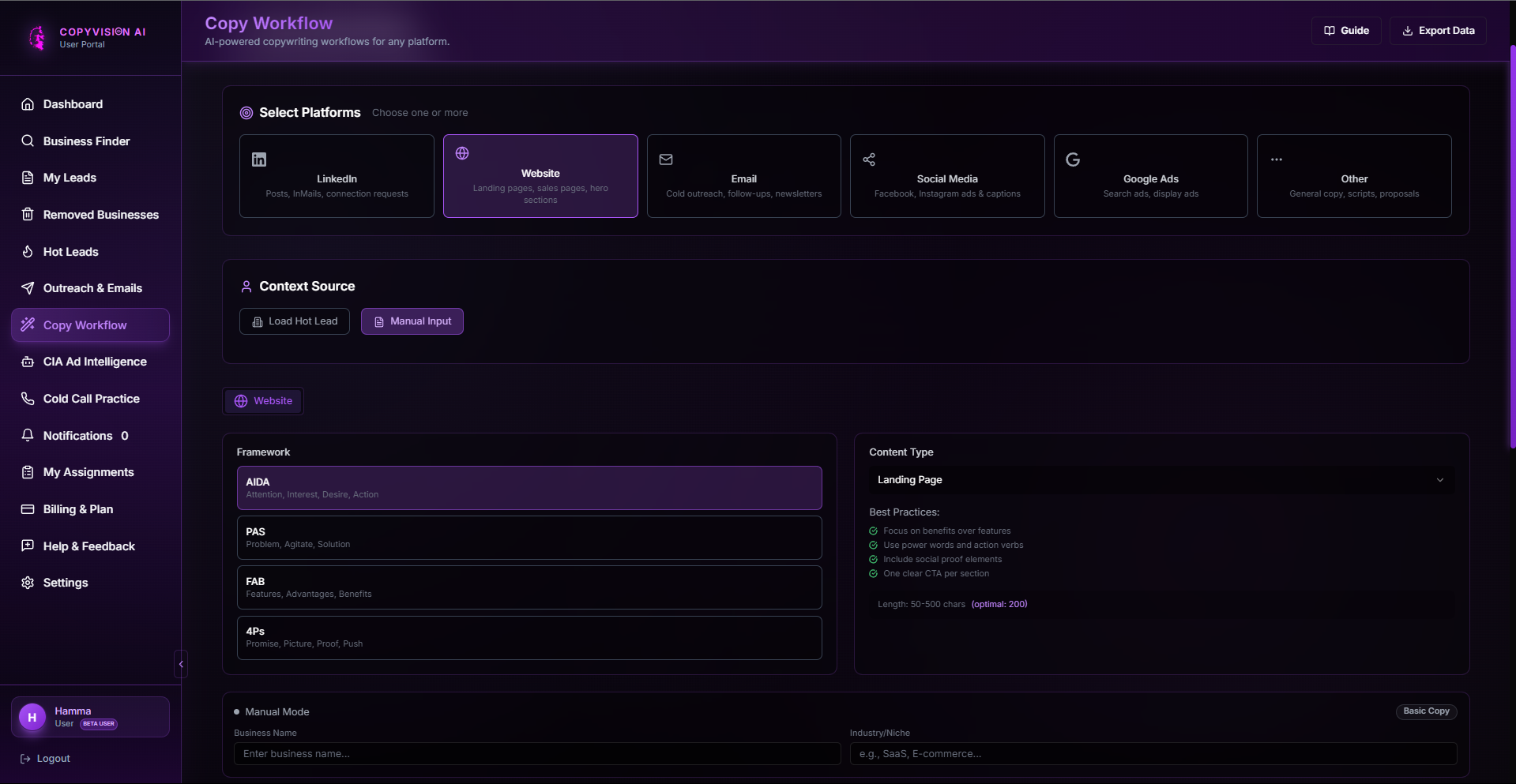 CopyVision | AI Copywriting Platform  screenshot 3