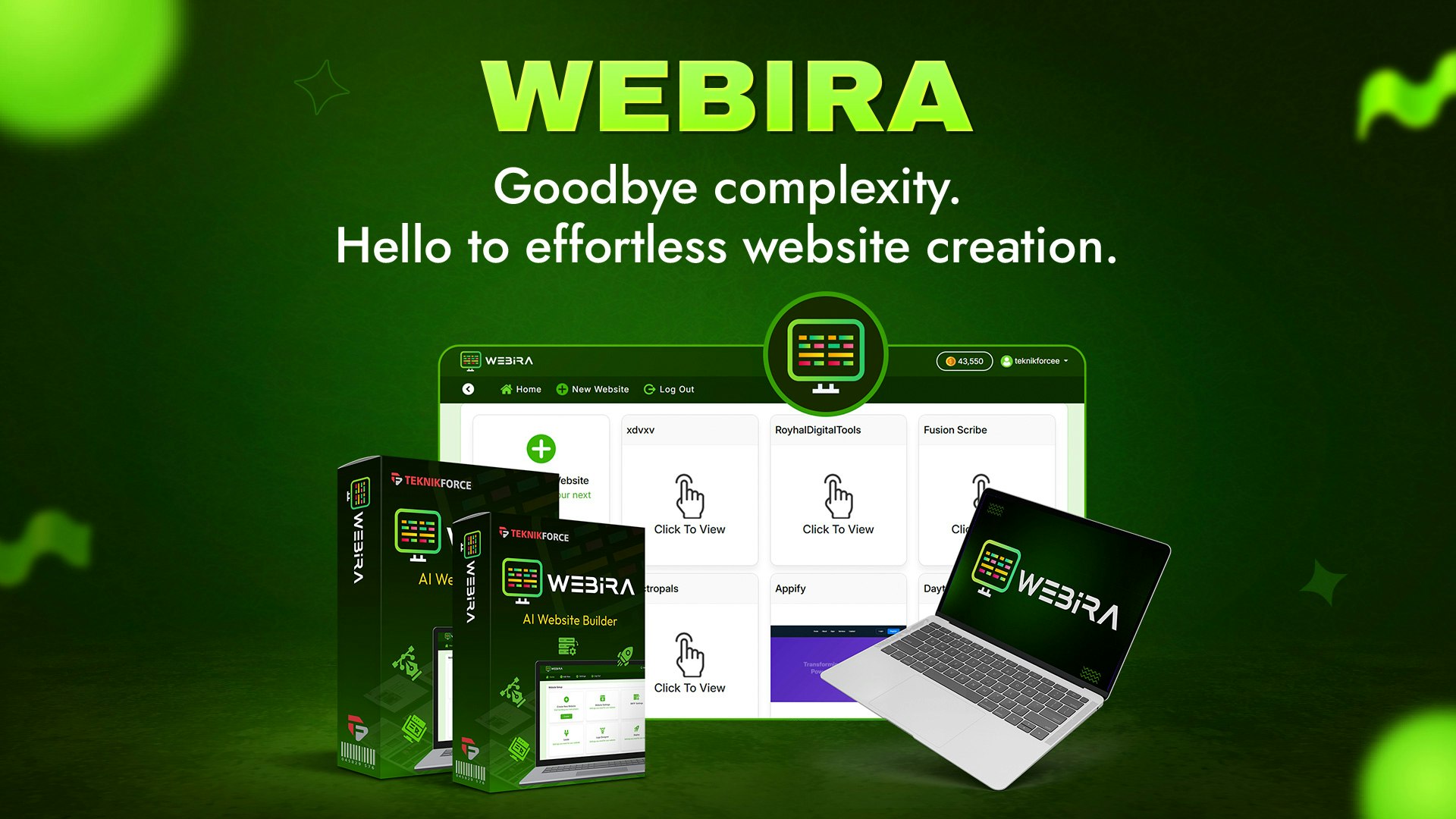 Webira - AI Website Creator screenshot 2