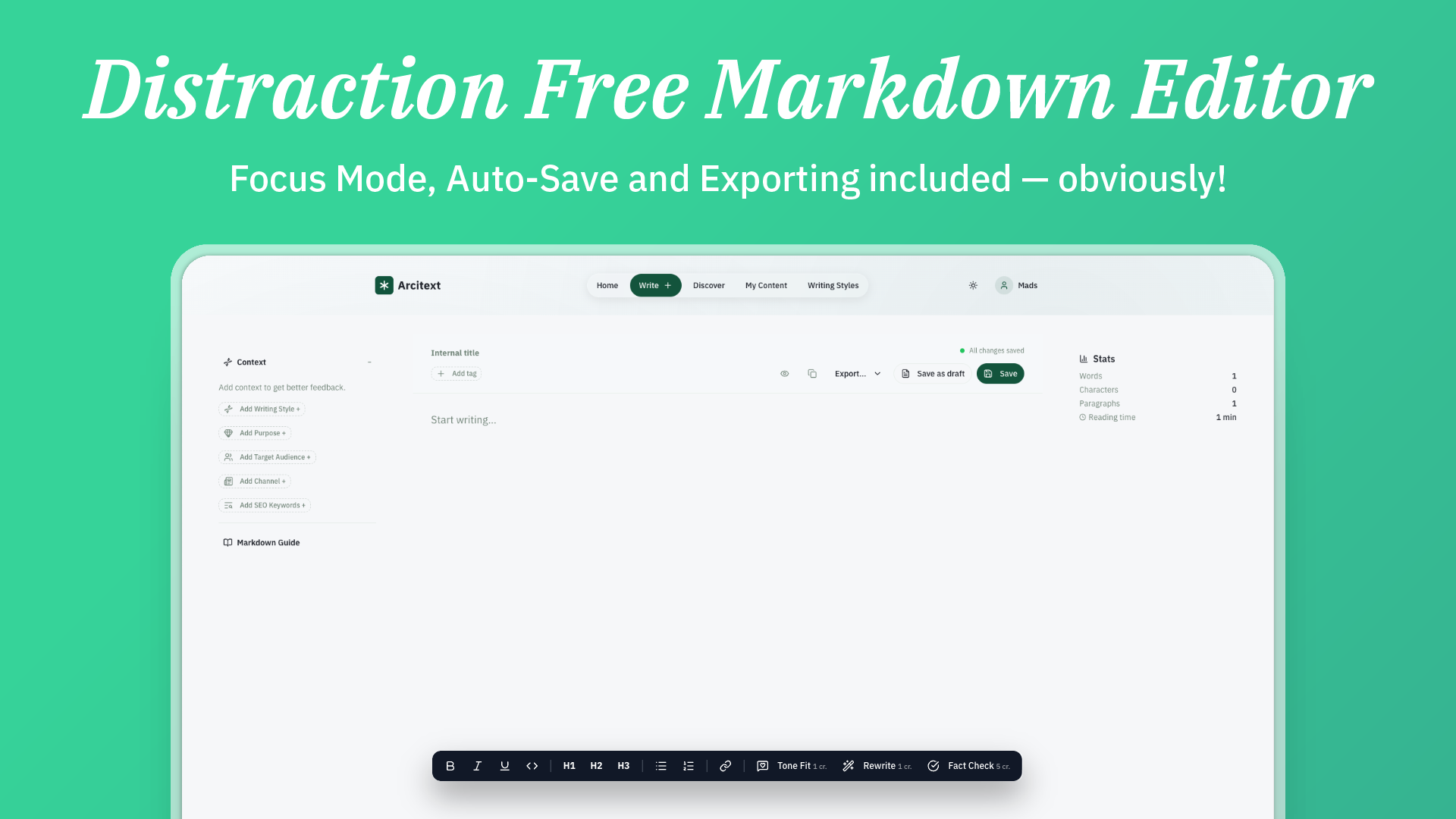 Arcitext.com screenshot 2