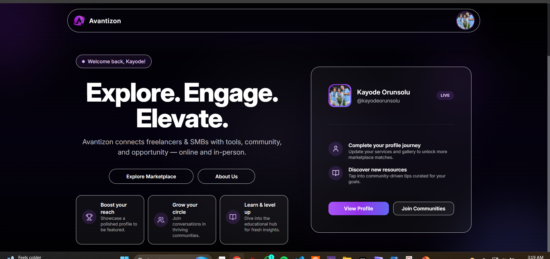Avantizon (MVP) screenshot 2