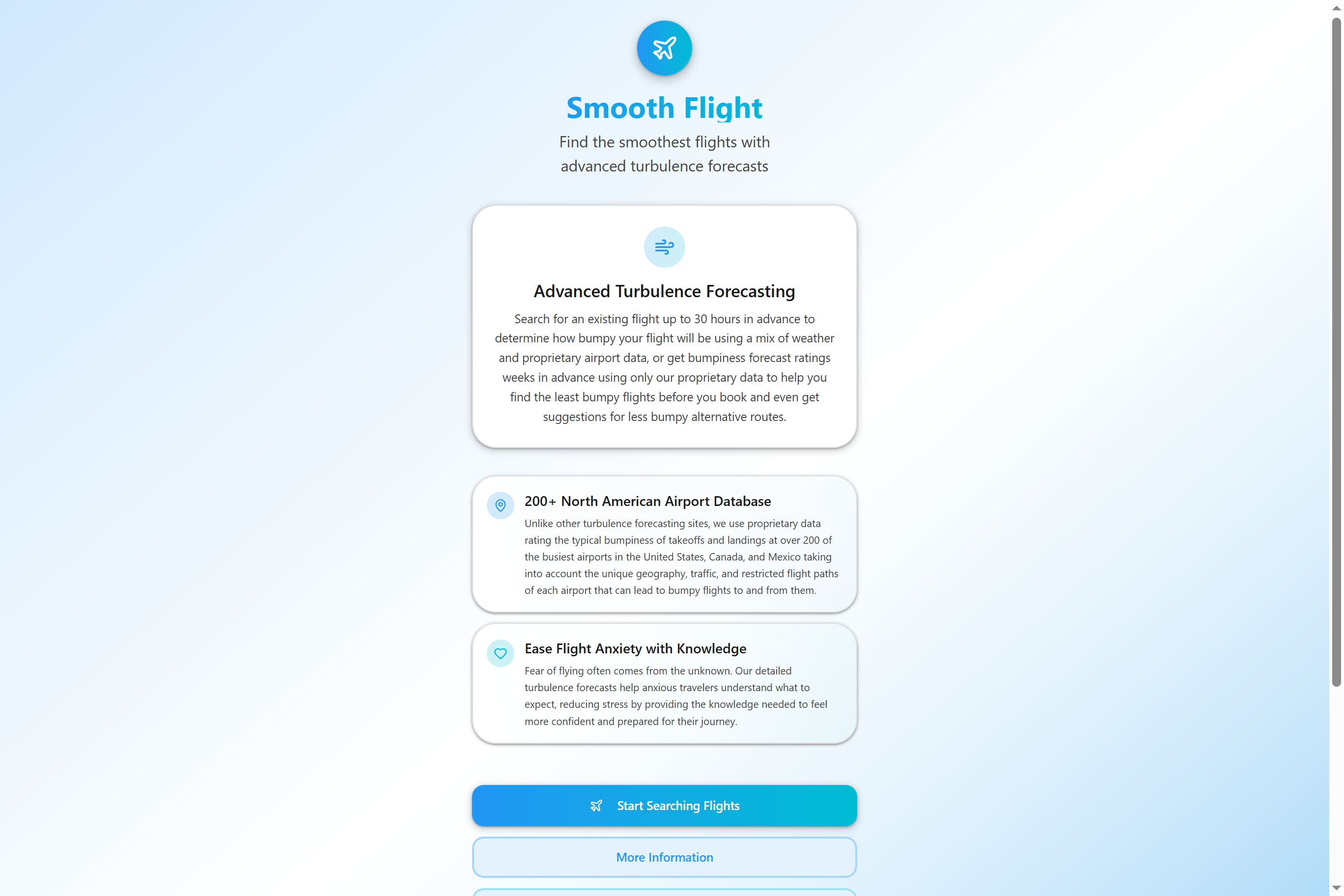 Smooth Flight App screenshot 2