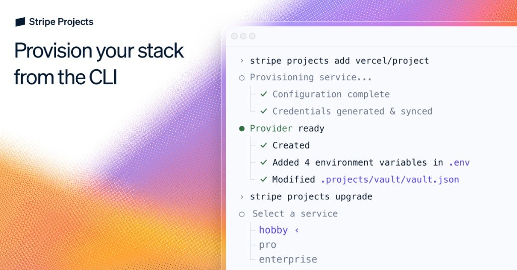Stripe Projects screenshot 1