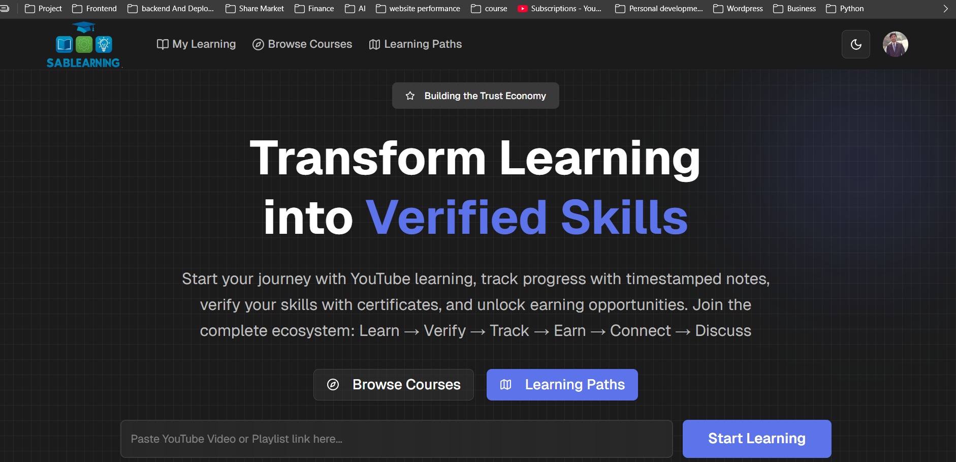 SabLearning screenshot 1