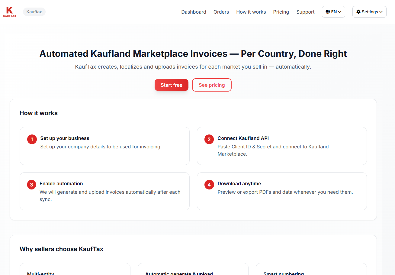 KaufTax — Automate Kaufland Invoices screenshot 3