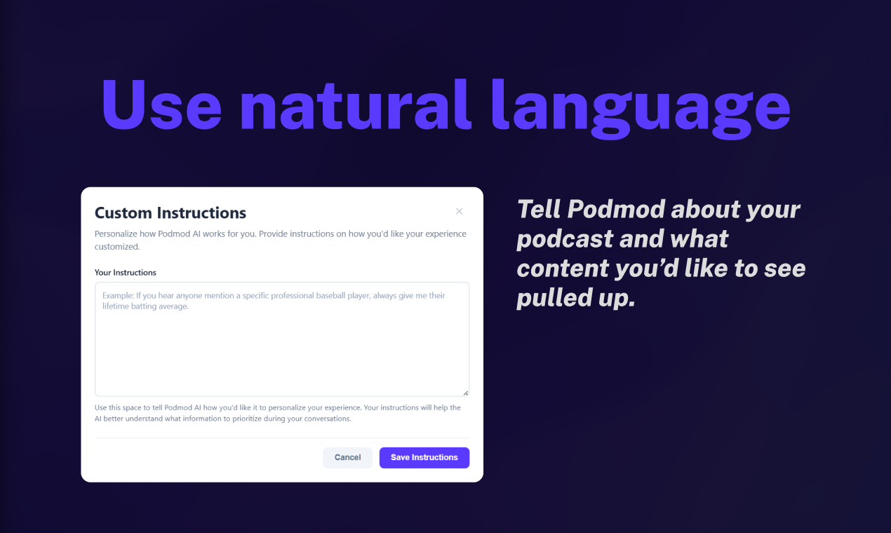 Podmod: Personalized Real-Time Research  screenshot 3