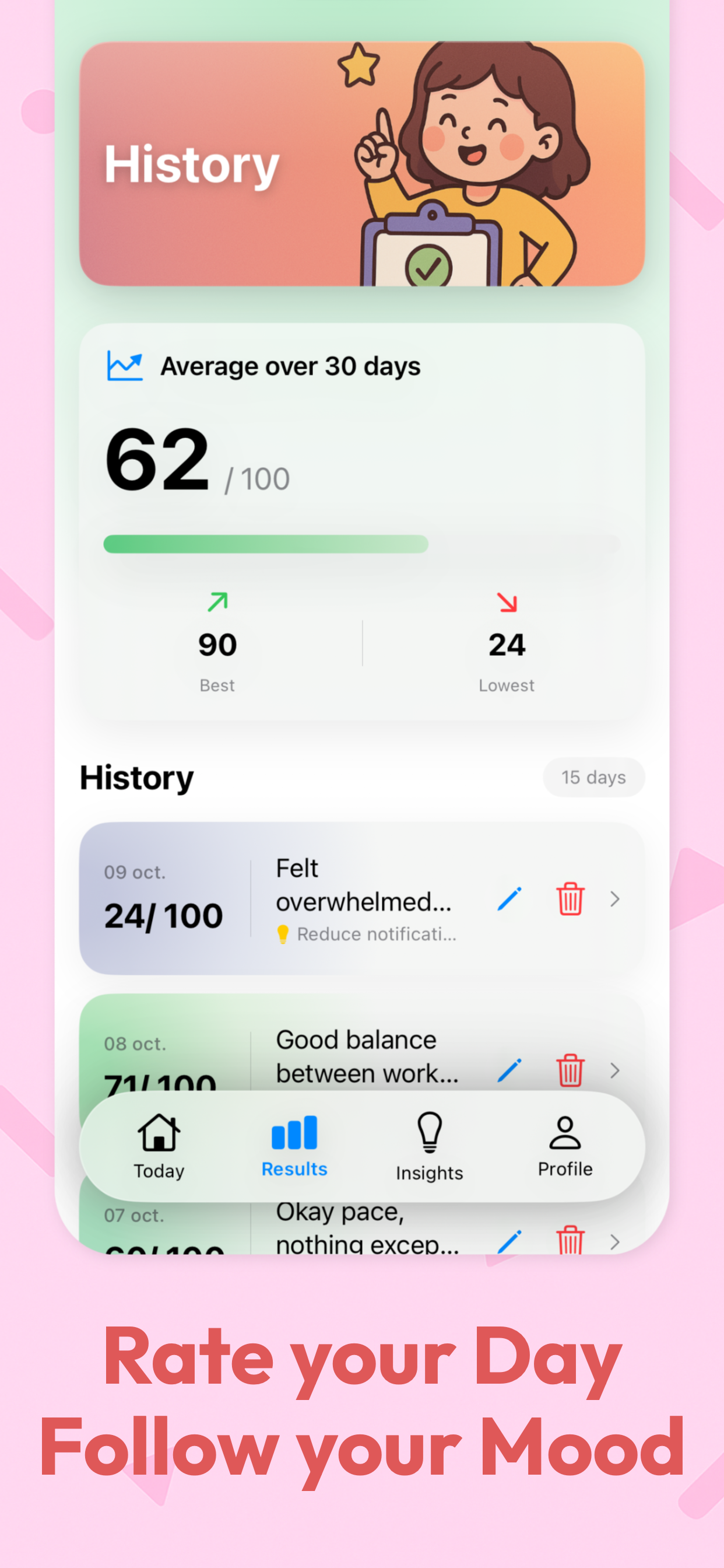 DayRank - Daily Mood Tracker screenshot 2