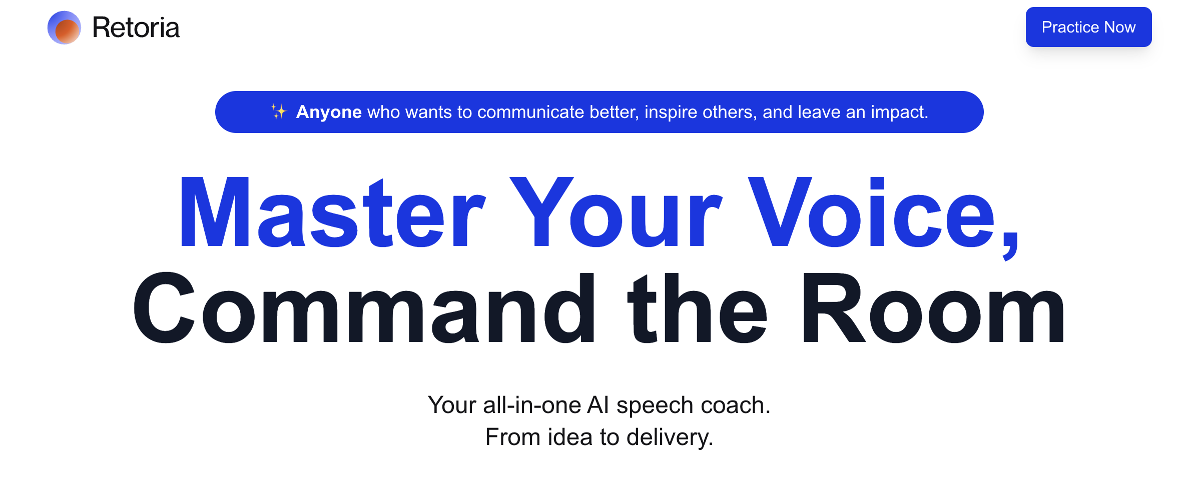 Retoria AI Speech Coach screenshot 1