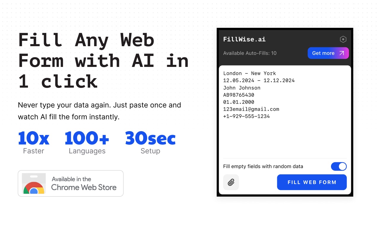 FillWise screenshot 2