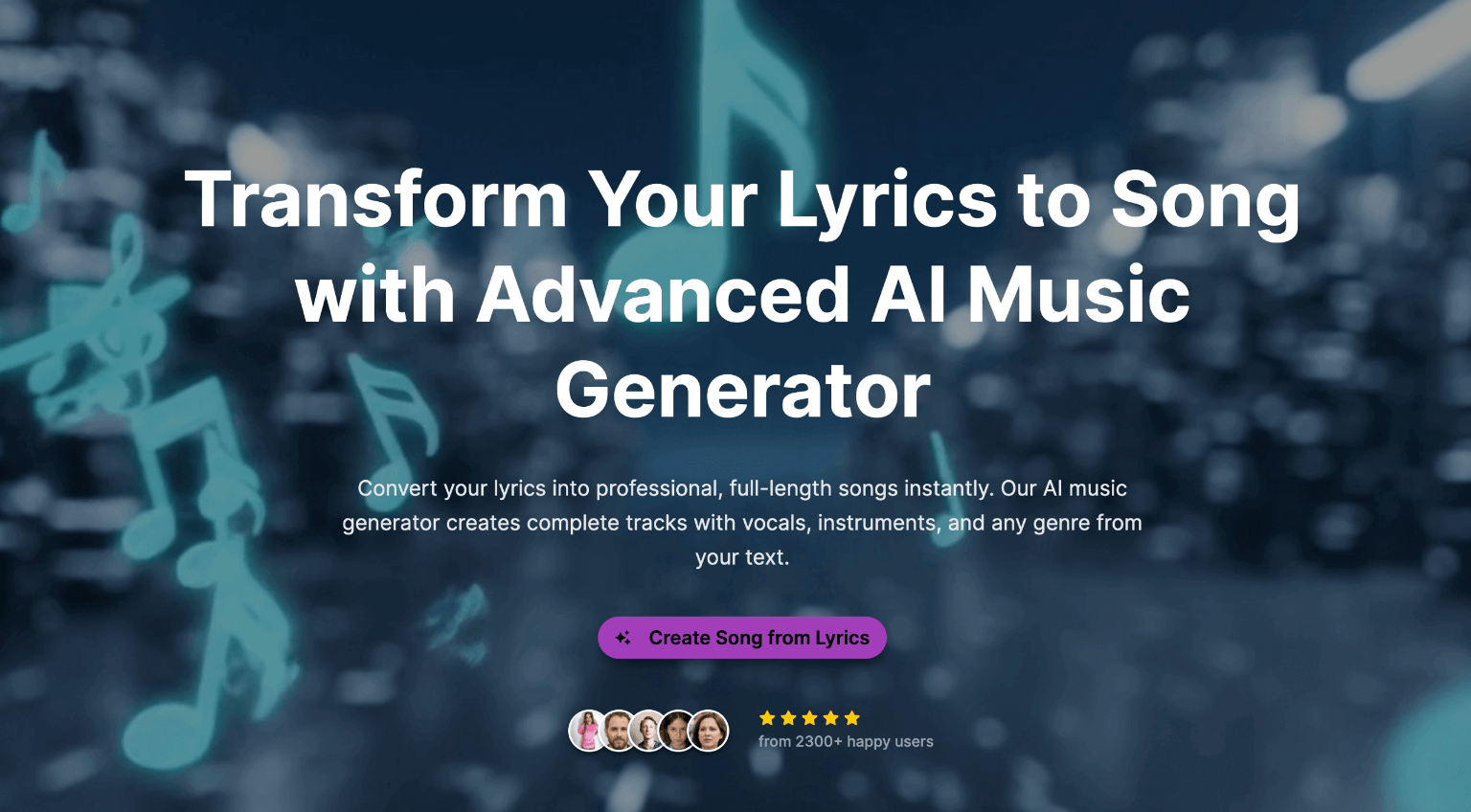 Free Lyrics to Song Generator screenshot 1