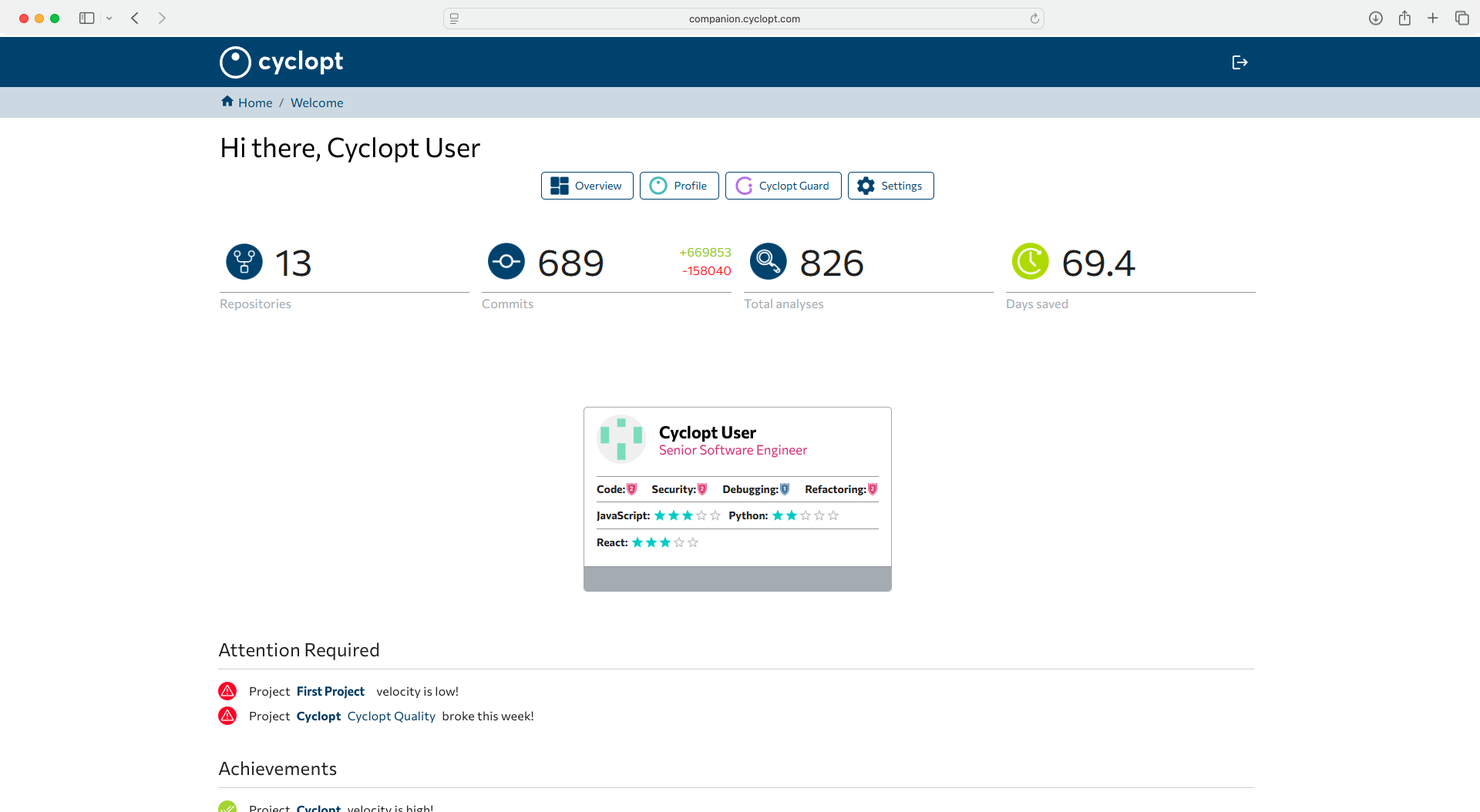 Cyclopt Companion screenshot 1