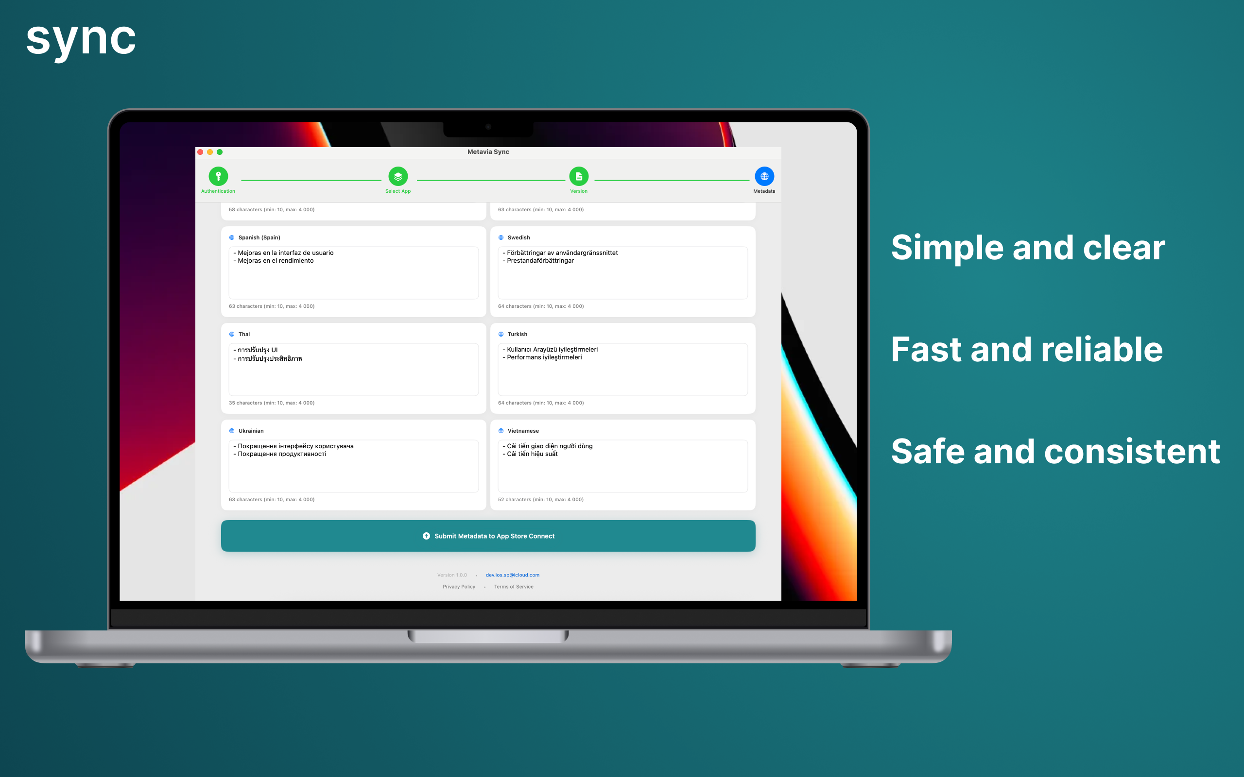 Metavia Sync screenshot 3