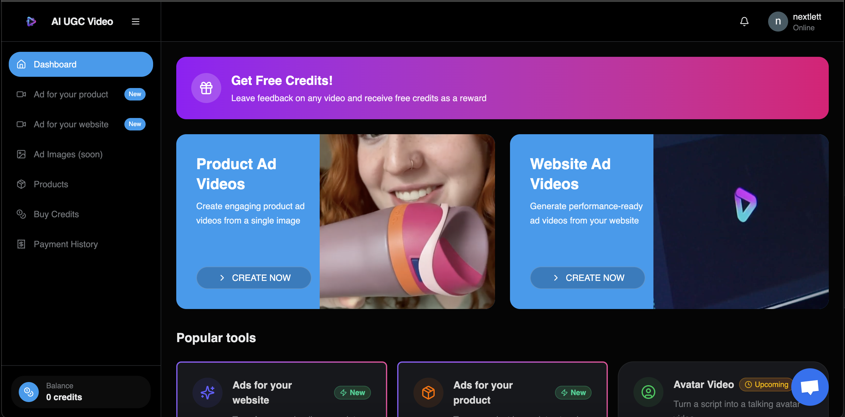 Generate ads for your website screenshot 2