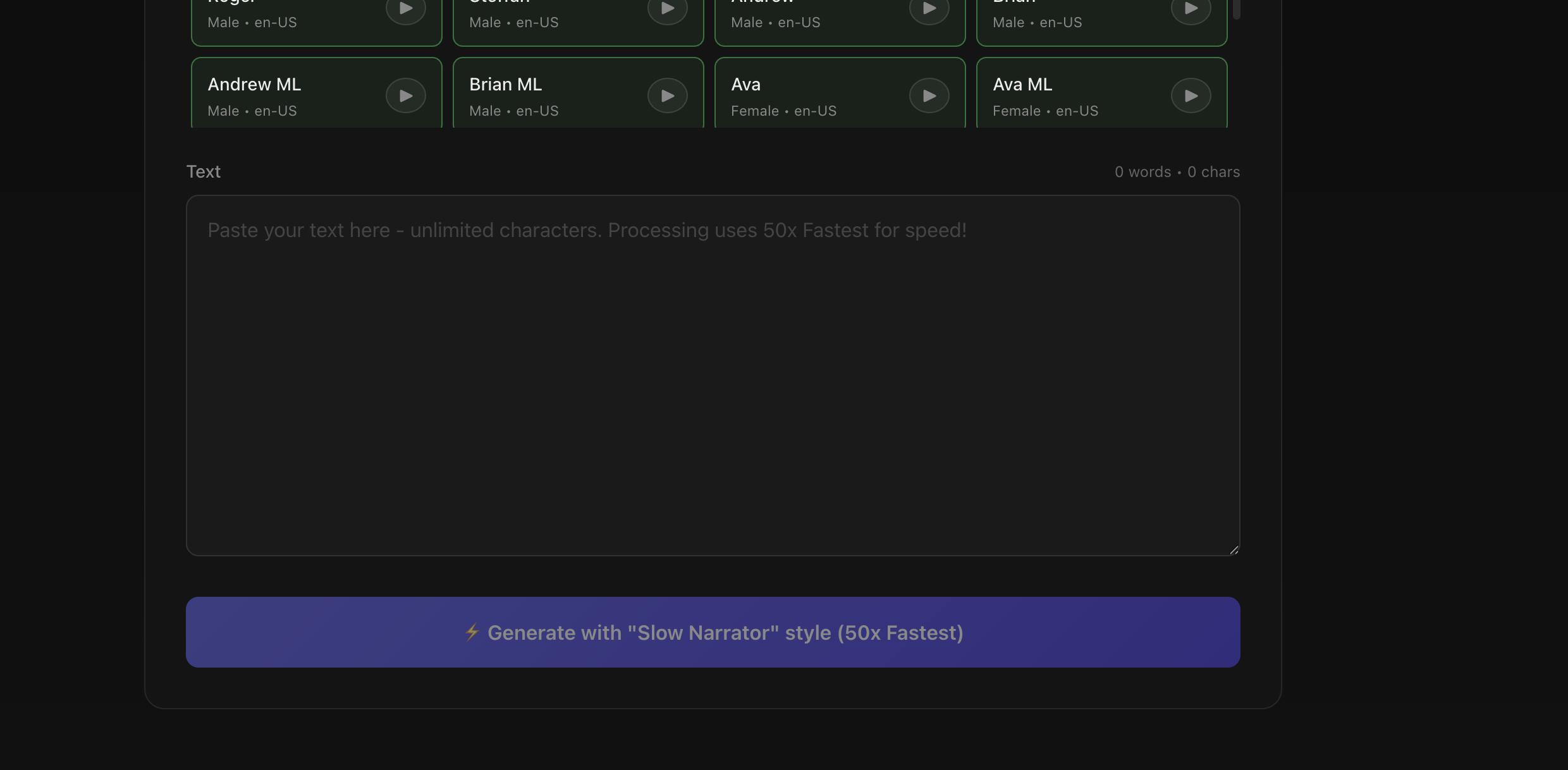 Unlimited Free Text to Speech screenshot 1