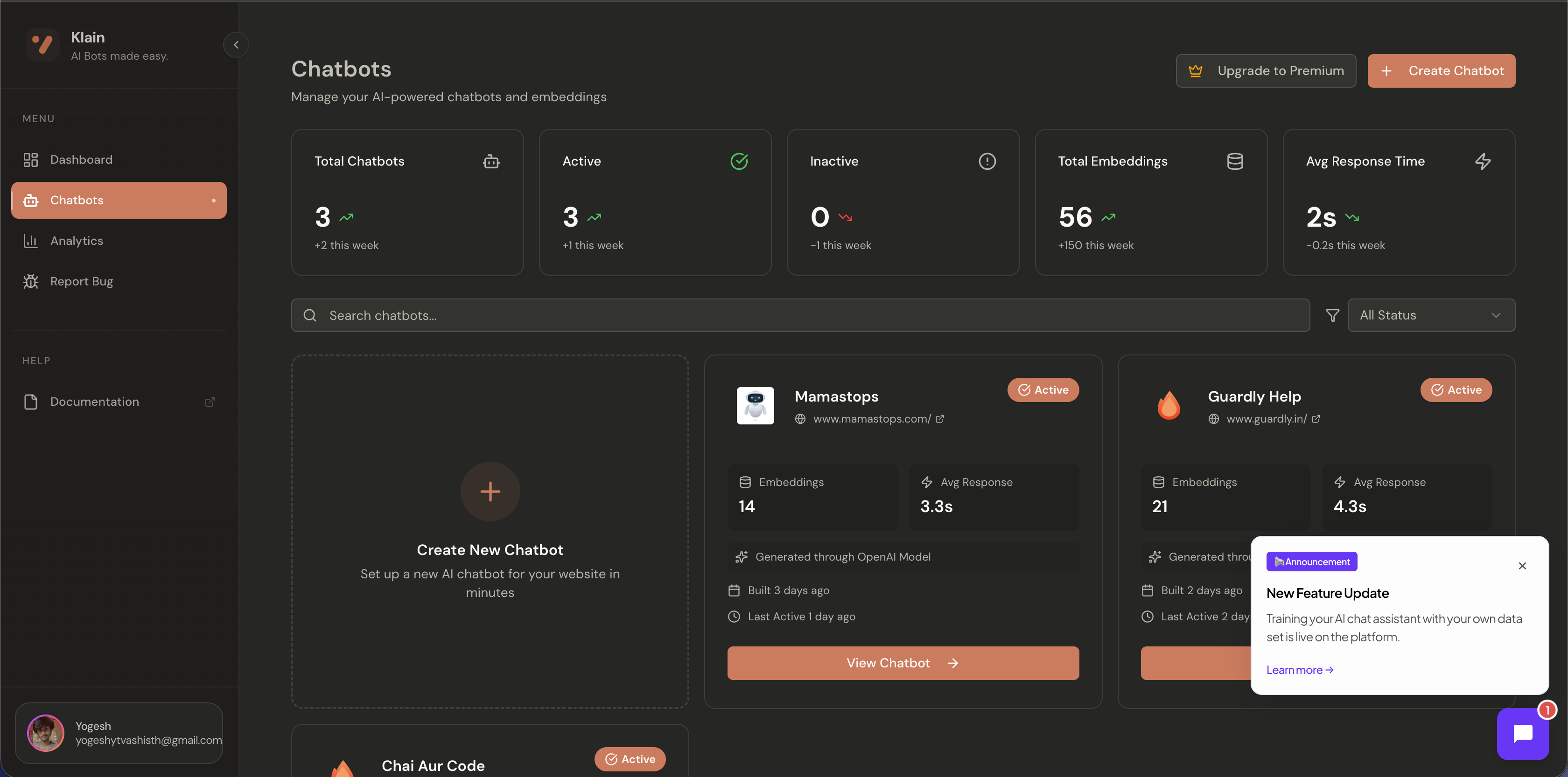 Klain | Lets website talk using AI screenshot 3