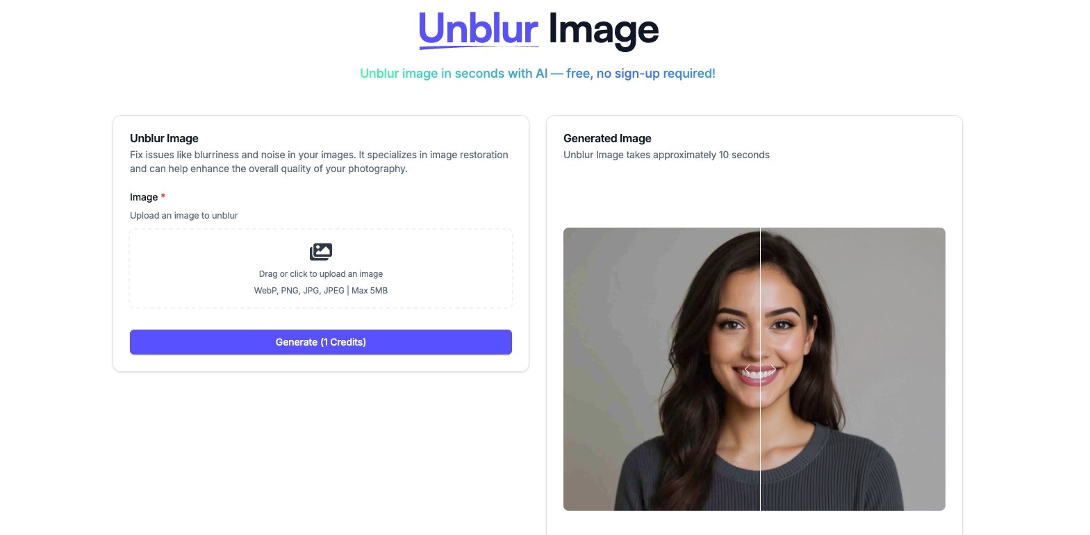 Unblur Image AI screenshot 1