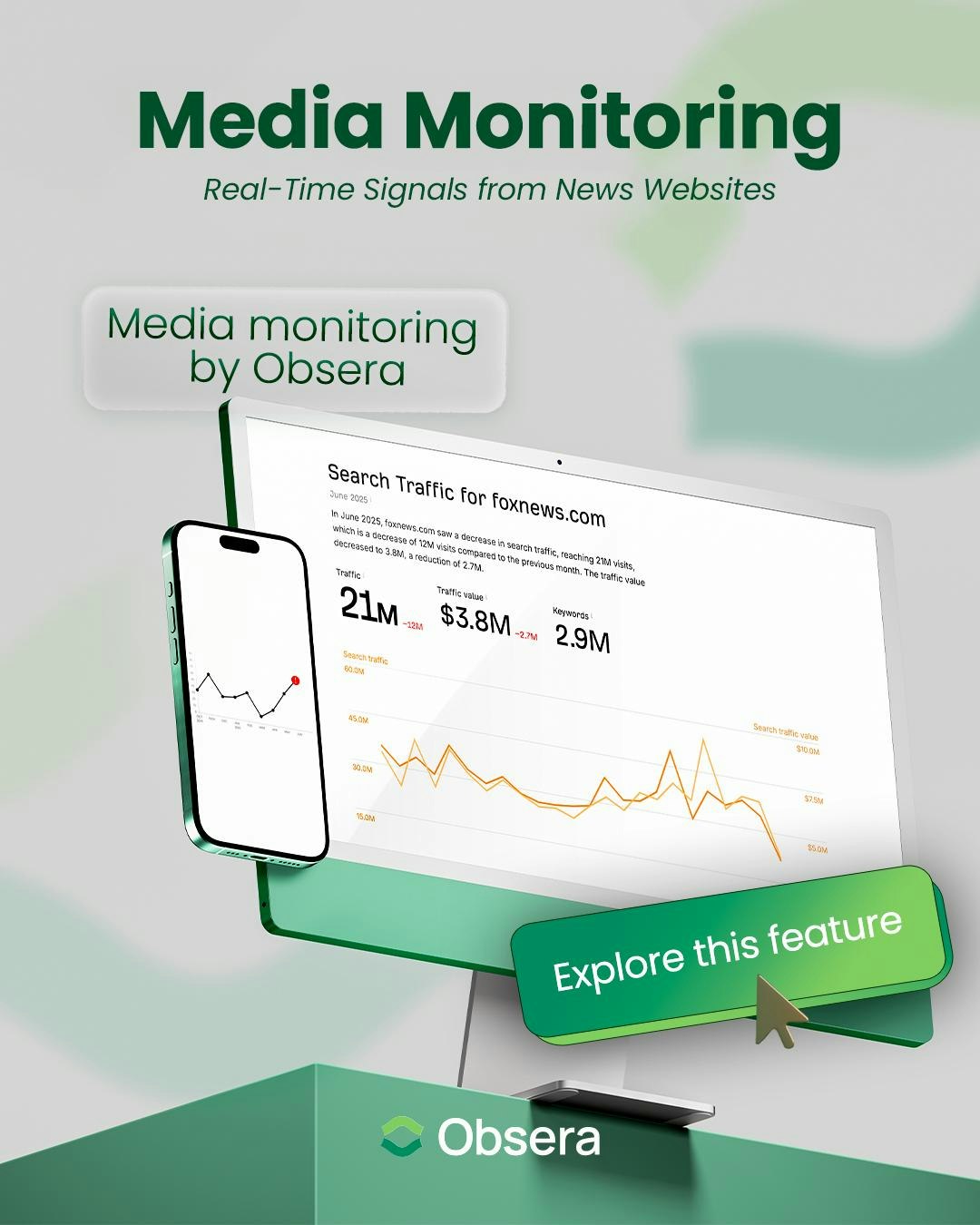 Obsera.com AI media & social monitoring screenshot 3