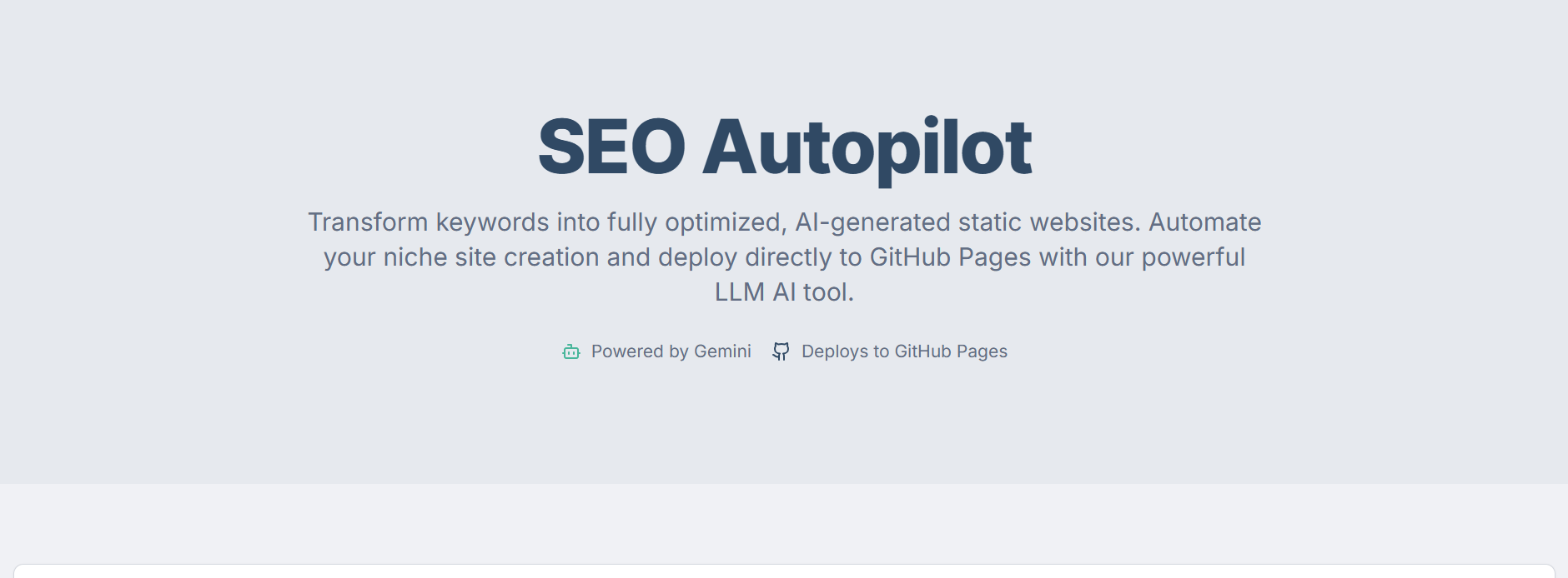 SEO Autopilot - Create & Deploy Free screenshot 1