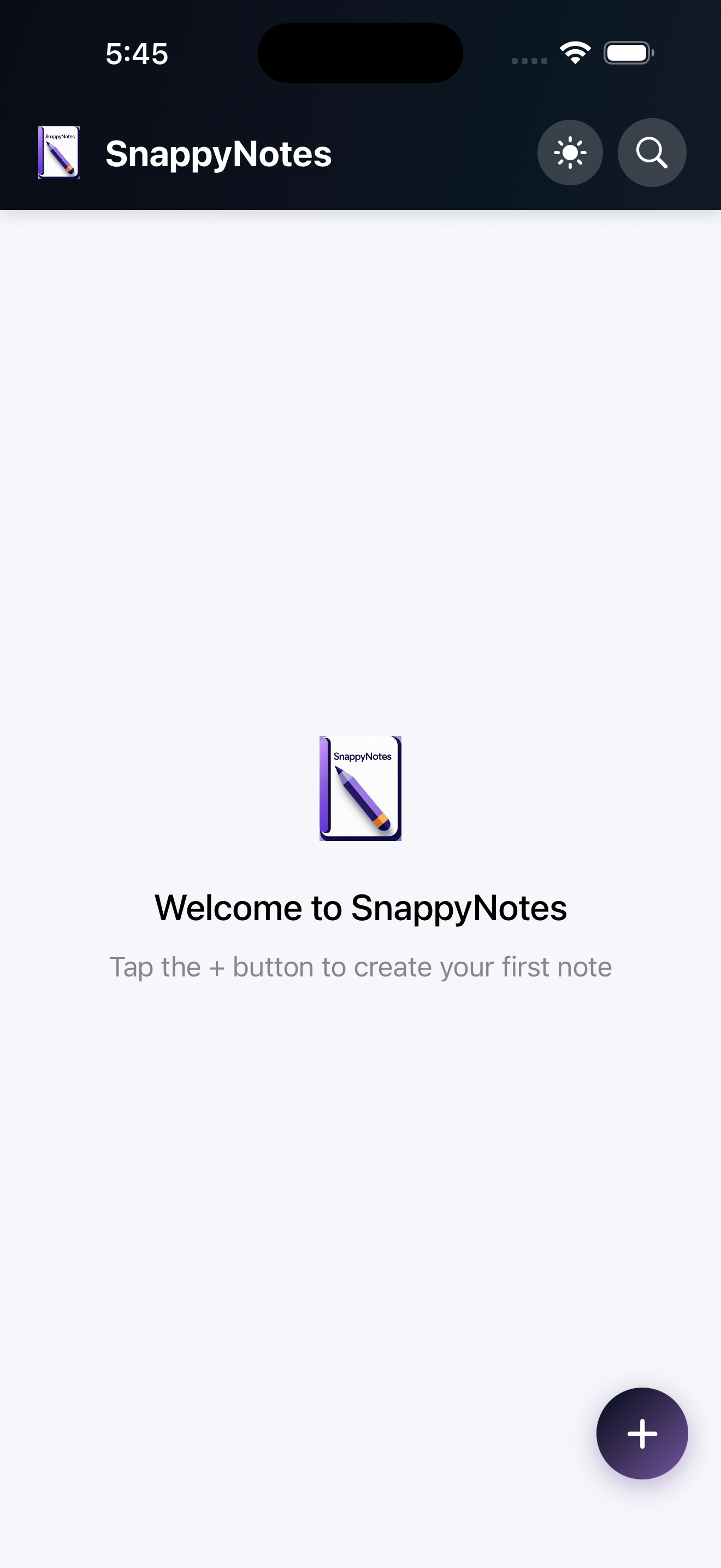 SnappyNotes screenshot 2