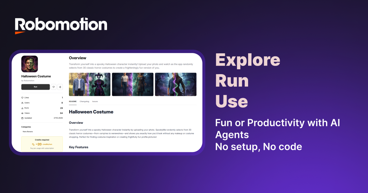 AI Agent Store by Robomotion screenshot 2