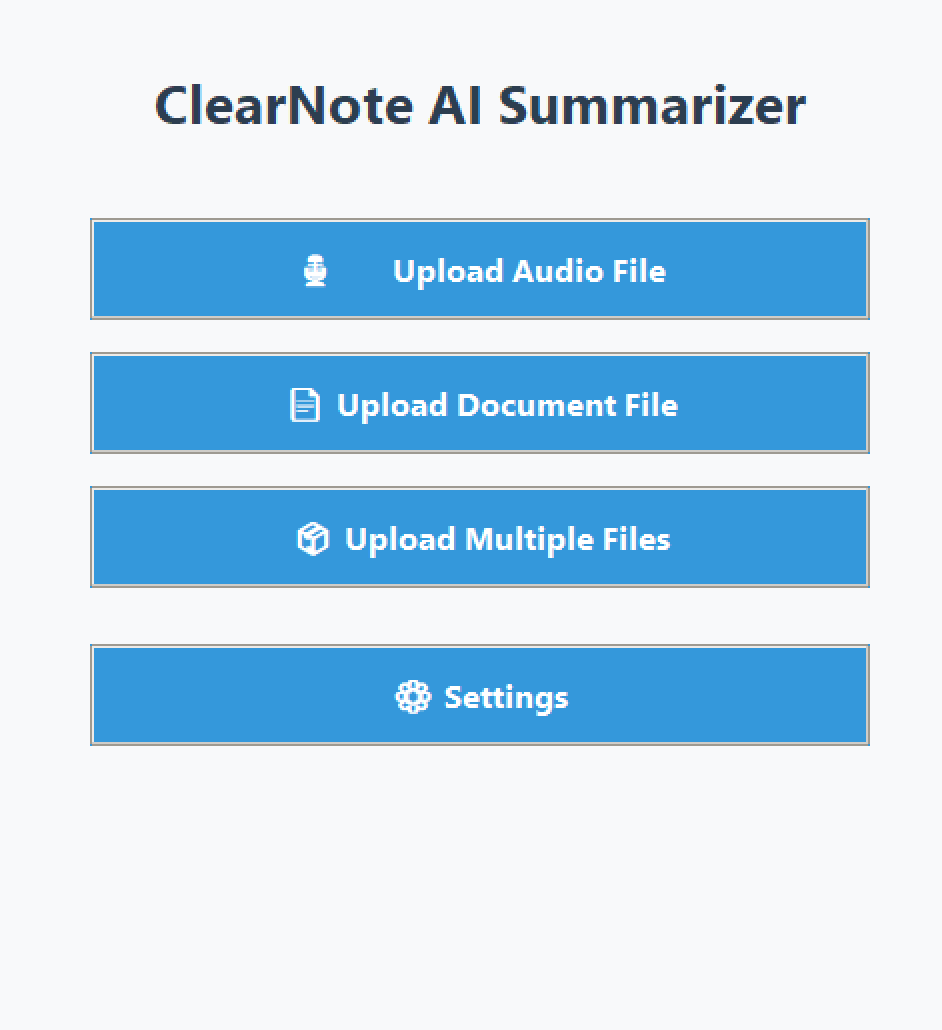 AI Text/Audio Summarizer screenshot 3