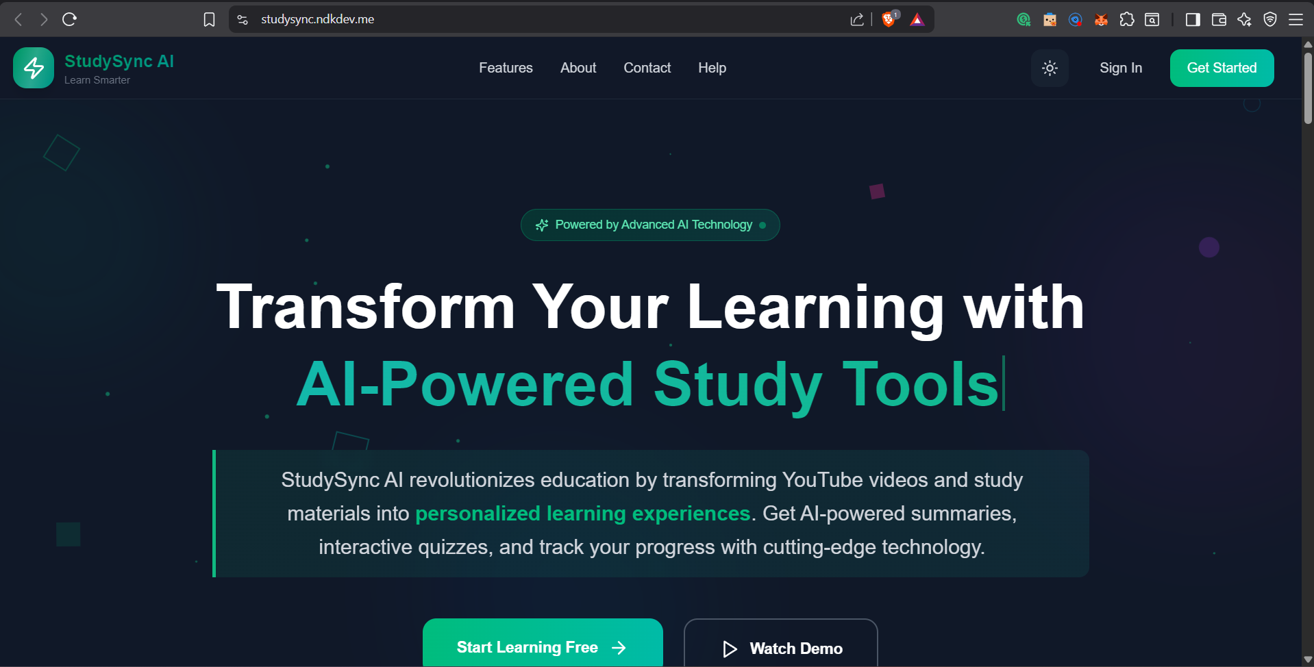 Study-Sync-Ai screenshot 1