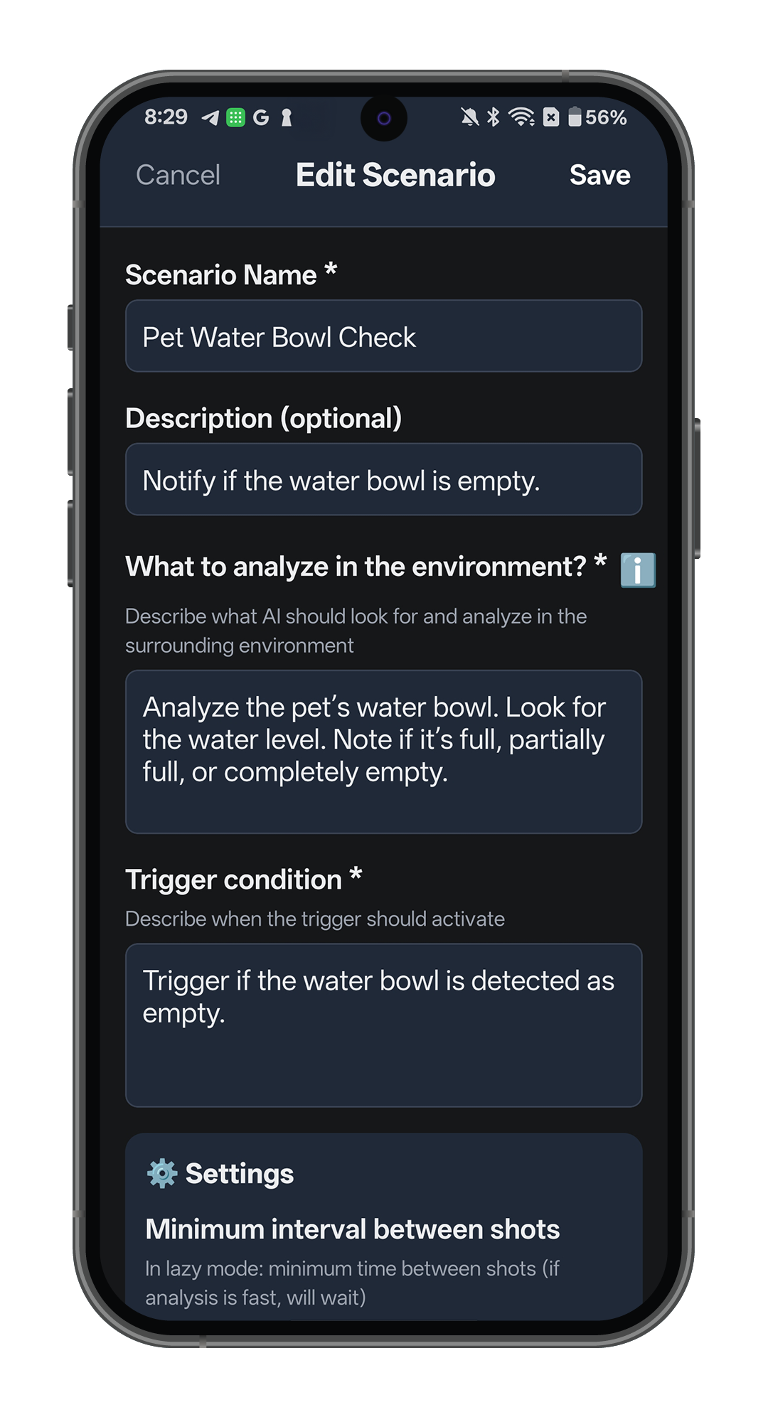AI Vision Monitor App screenshot 1