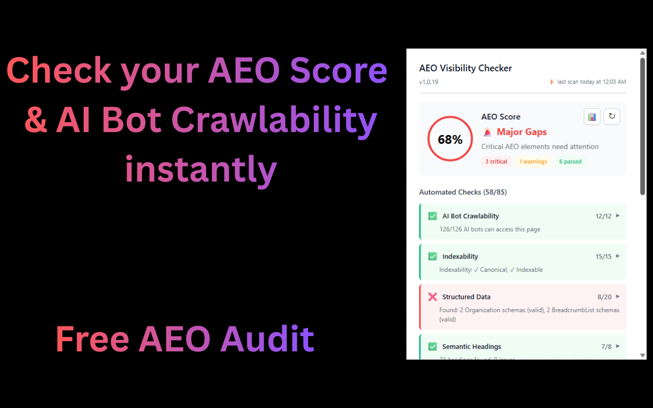 AI Visibility Tool screenshot 1