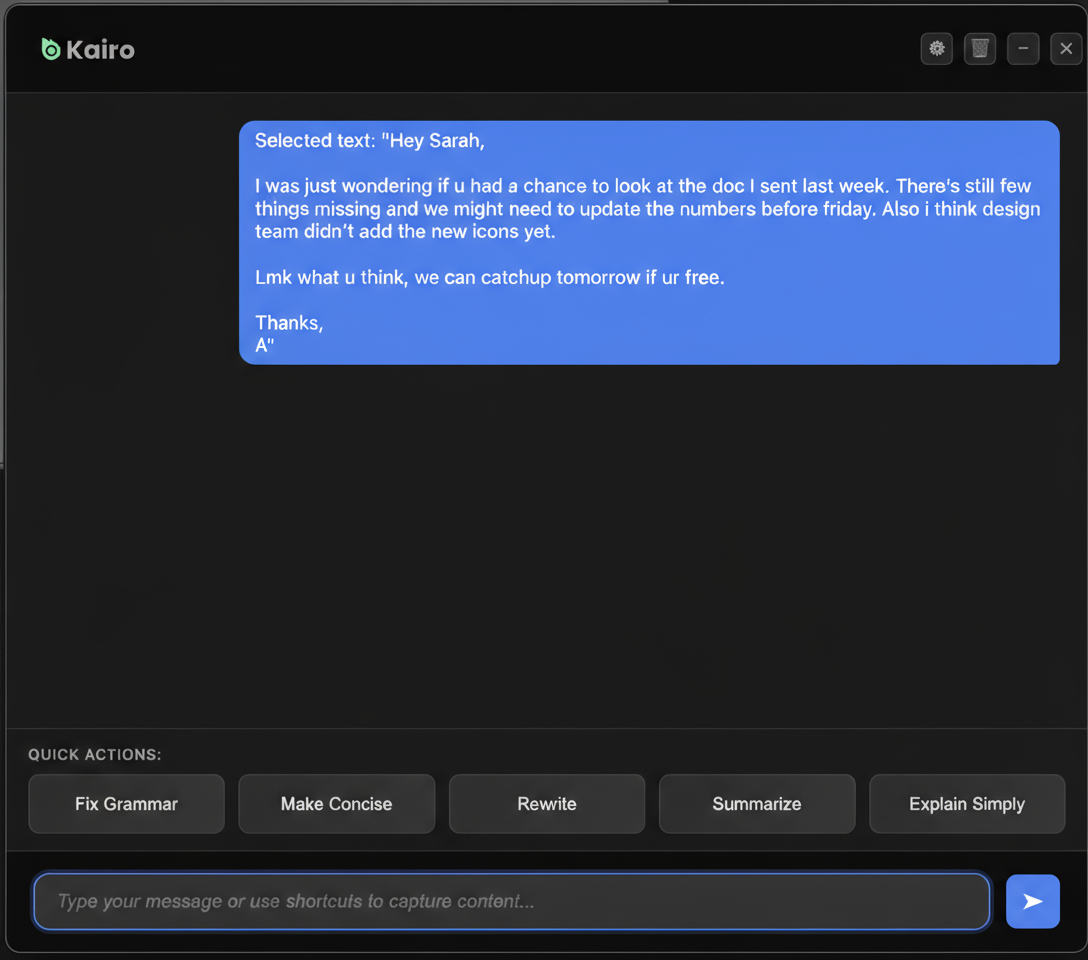 Kairo screenshot 2