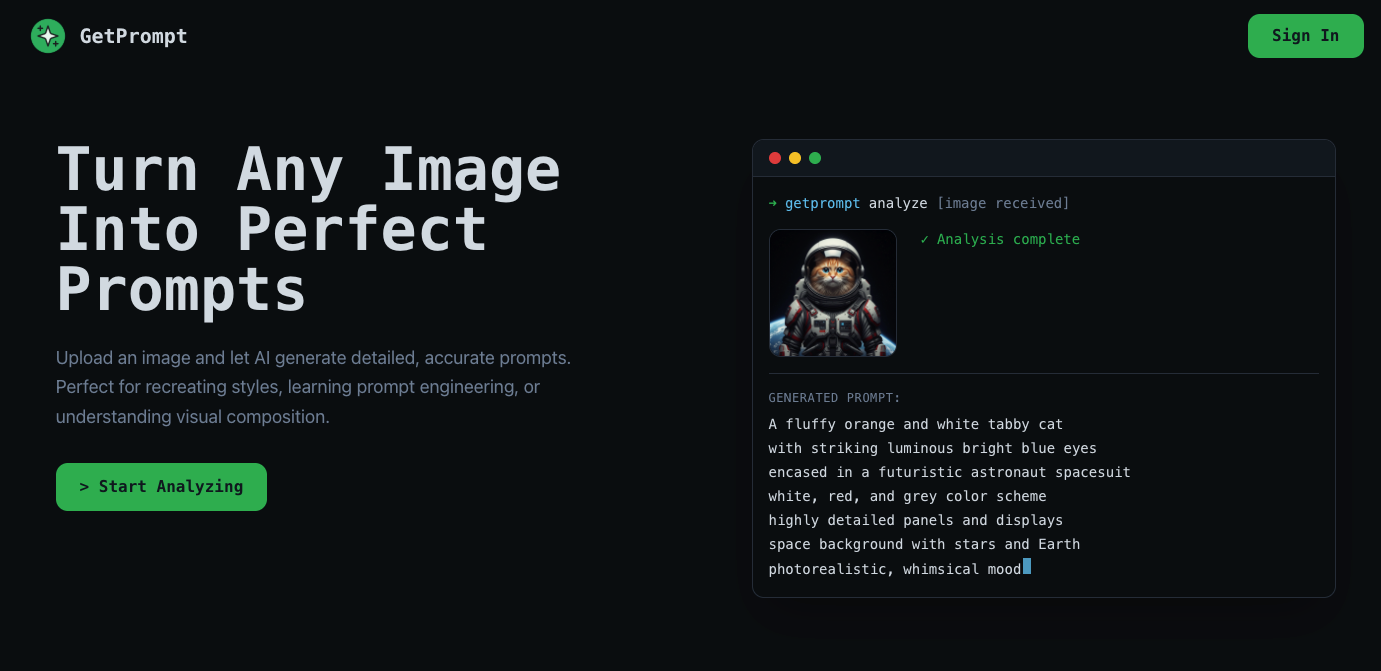 GetPrompt screenshot 1