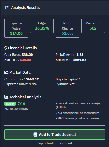 OptionEV screenshot 1