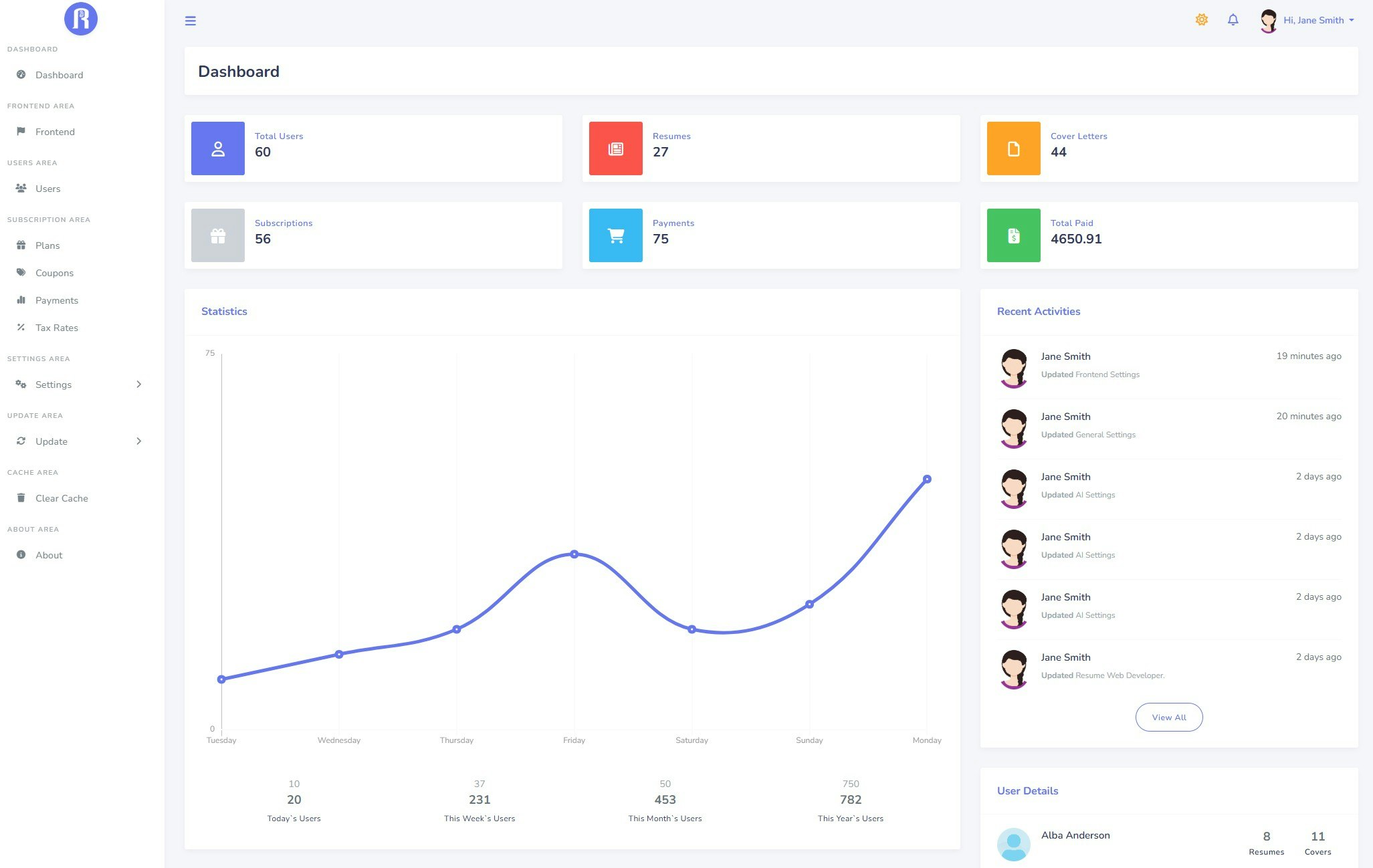 Resumaine screenshot 4