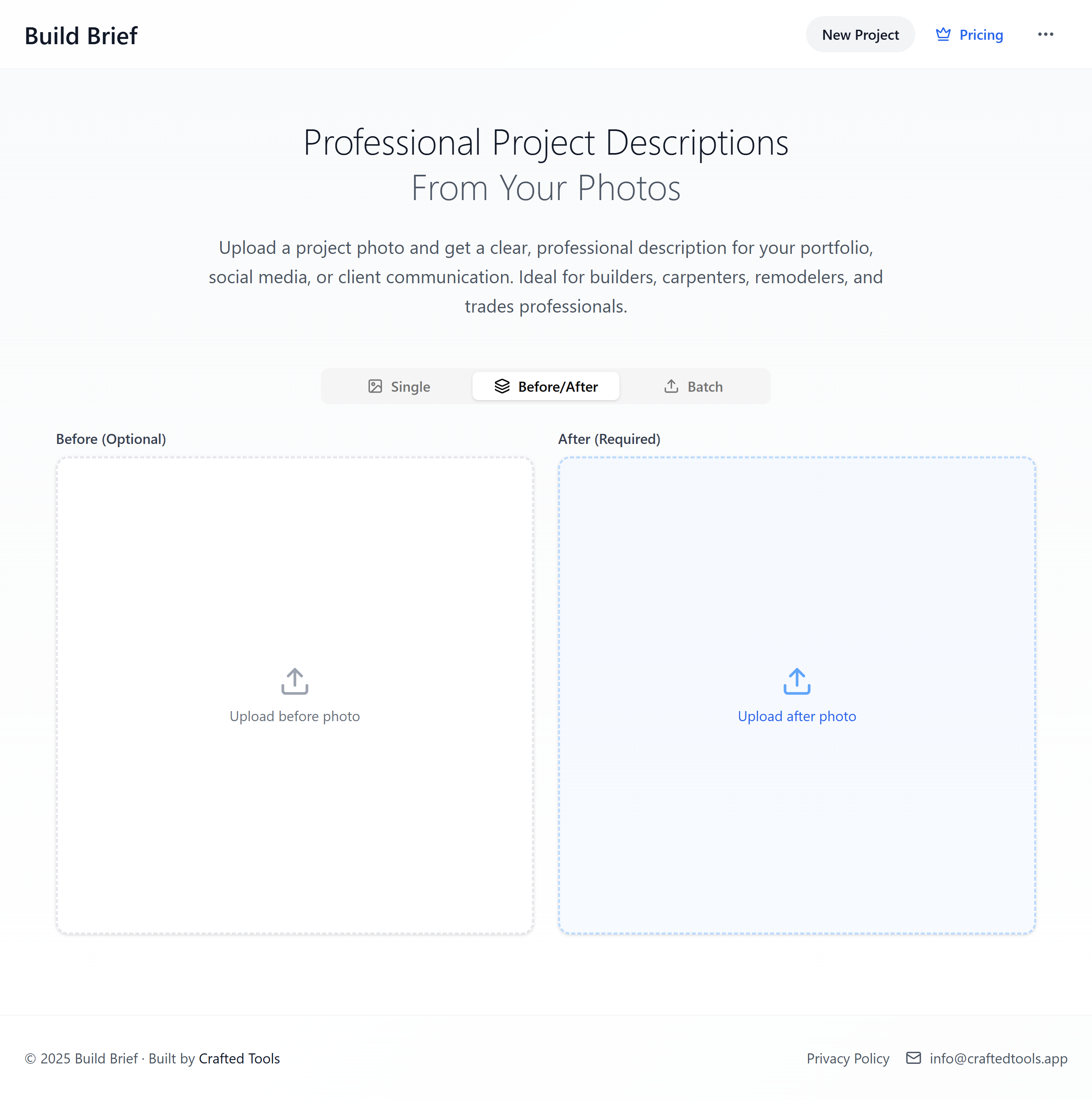 Build Brief screenshot 6