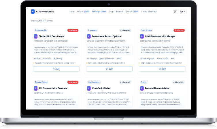 AI Discovery Boards screenshot 2