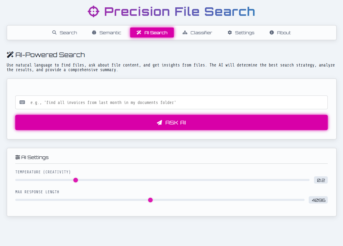 Precision File Search screenshot 1