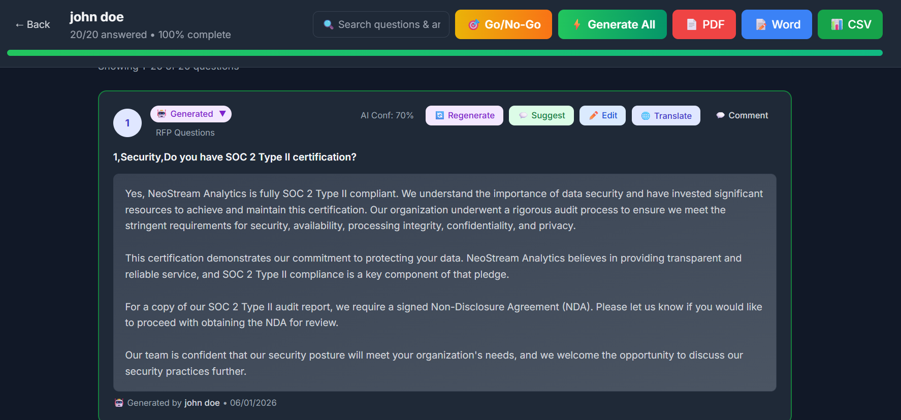 RFPgrep screenshot 2