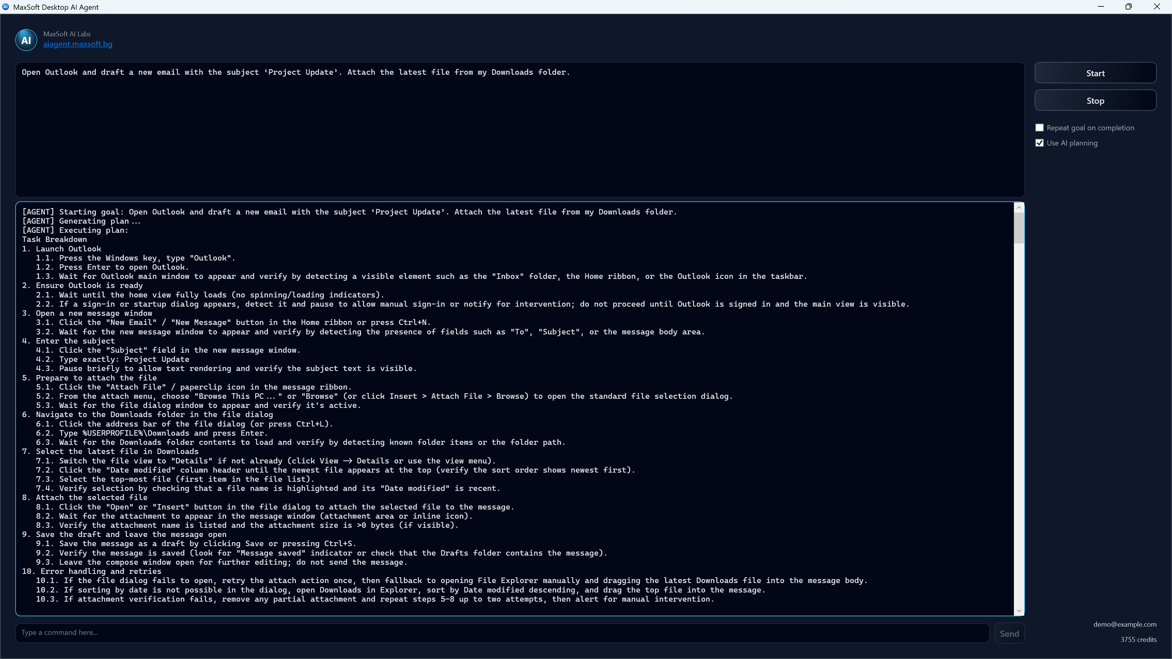 MaxSoft Desktop AI Agent screenshot 3