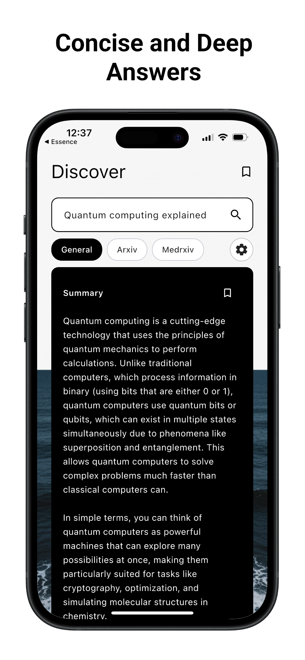 Essence: AI Search screenshot 2