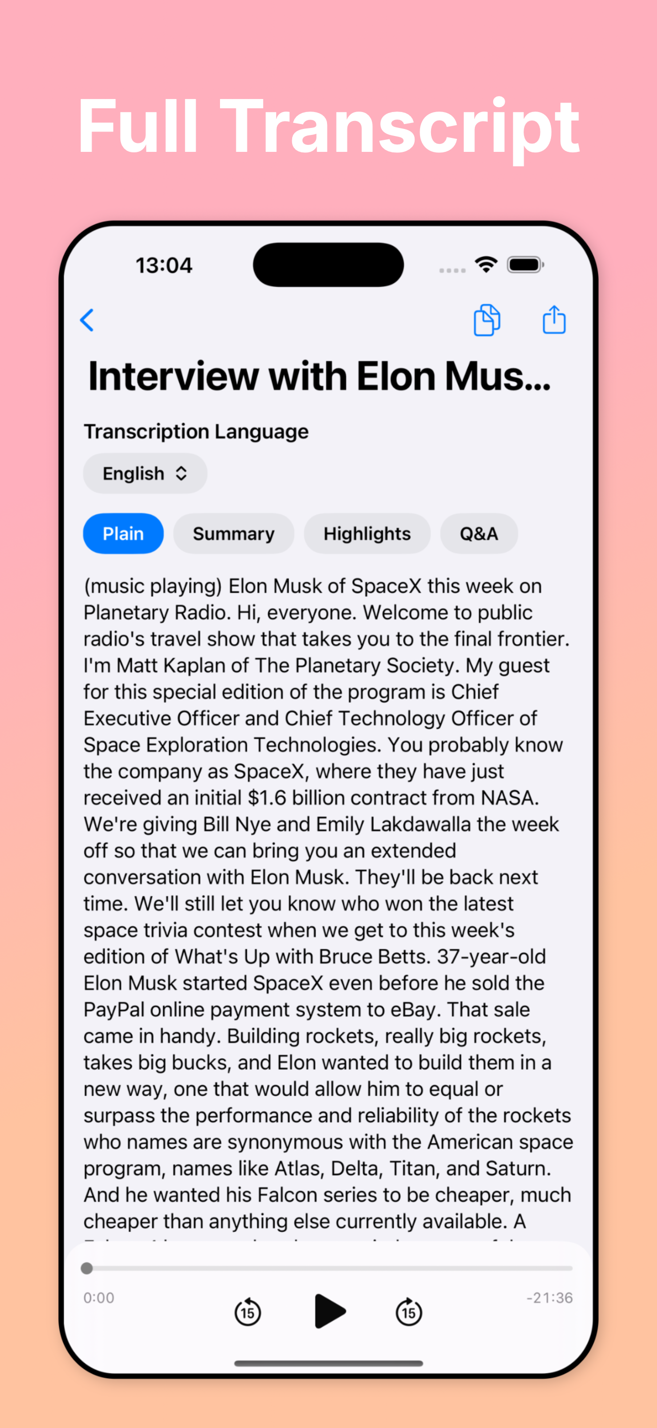 Transcribe | AI screenshot 3