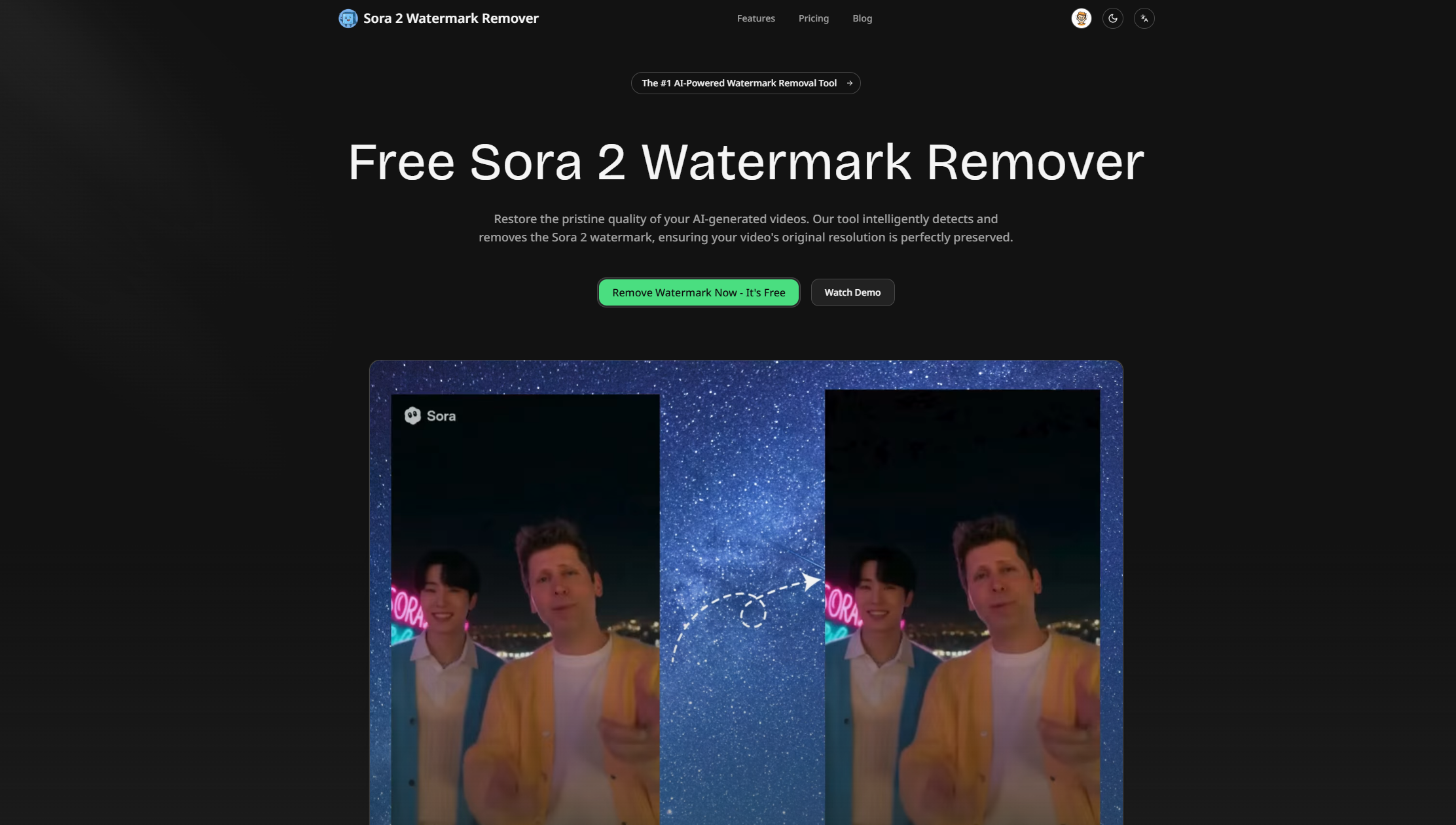Sora Watermark Remover screenshot 1