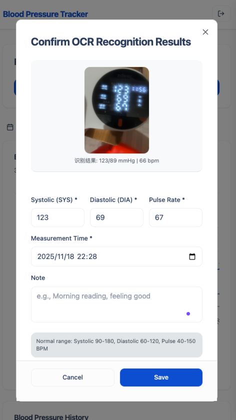 BParchive-Blood pressure Tracker screenshot 3