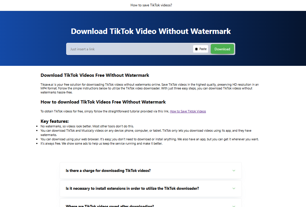 TikSave.AI screenshot 1