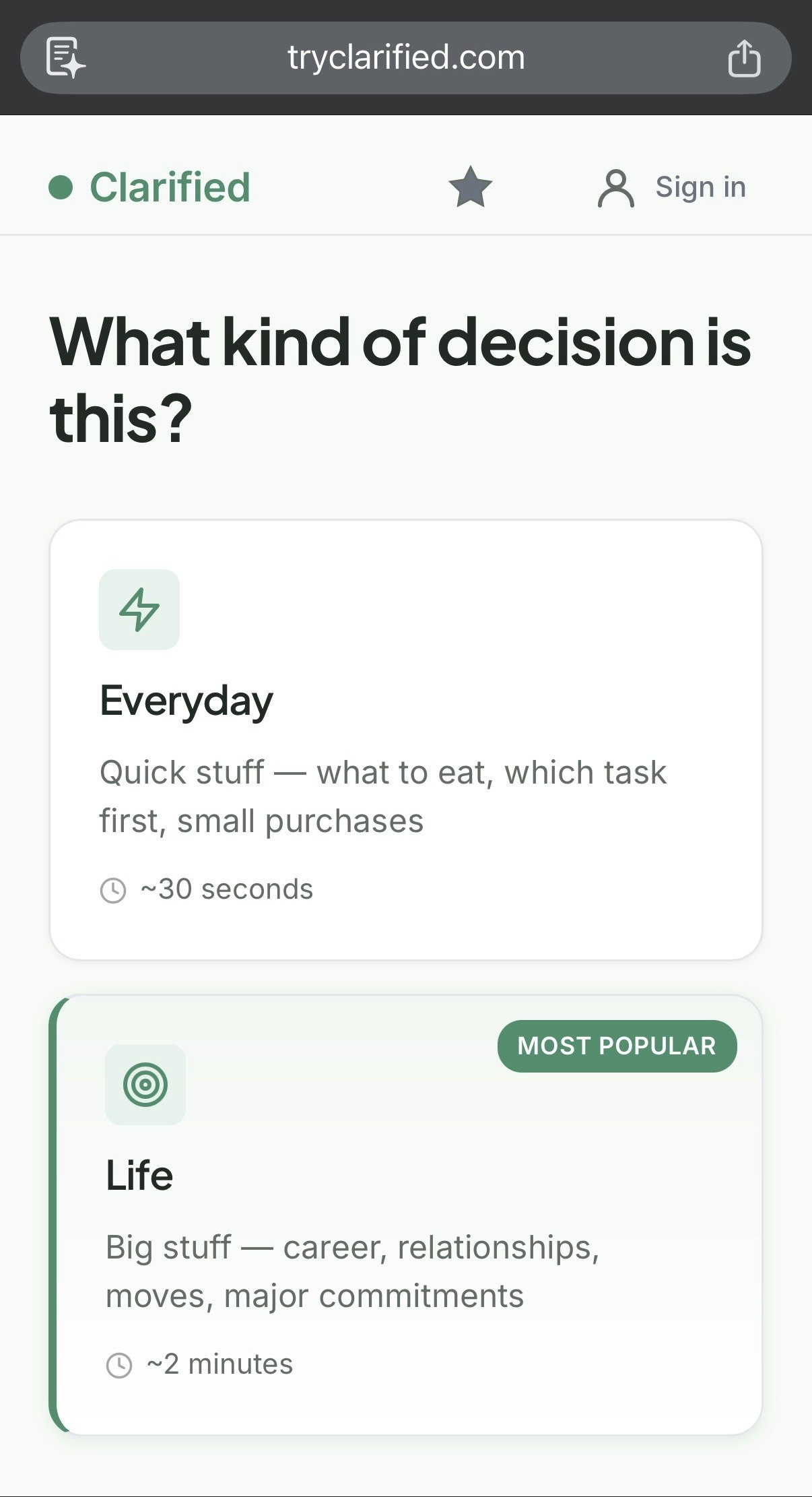 Clarified — Stop overthinking screenshot 2