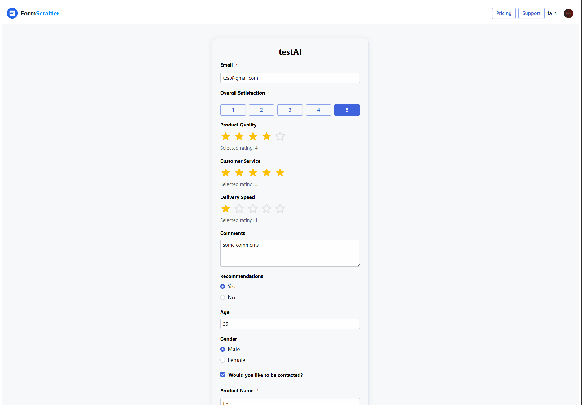 FormScrafter – Free AI Form Builder screenshot 2