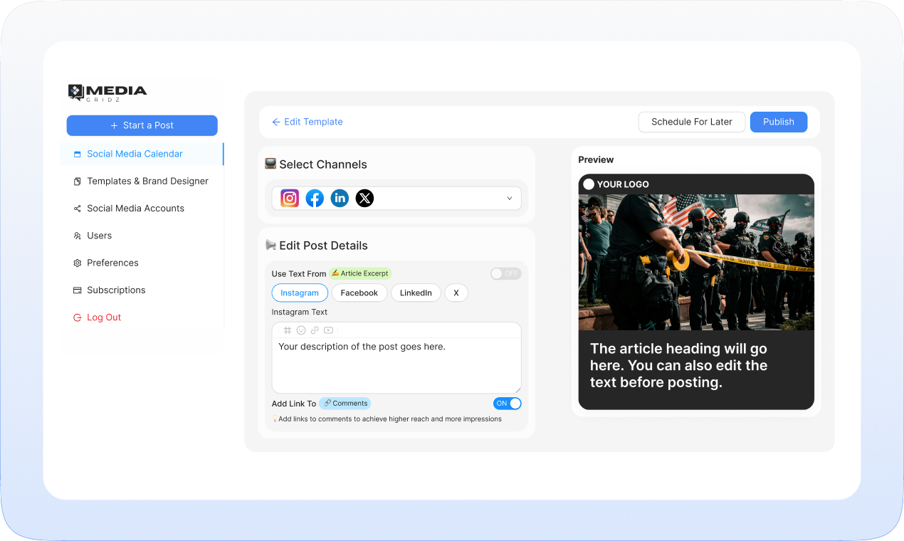 Platform screenshot 4