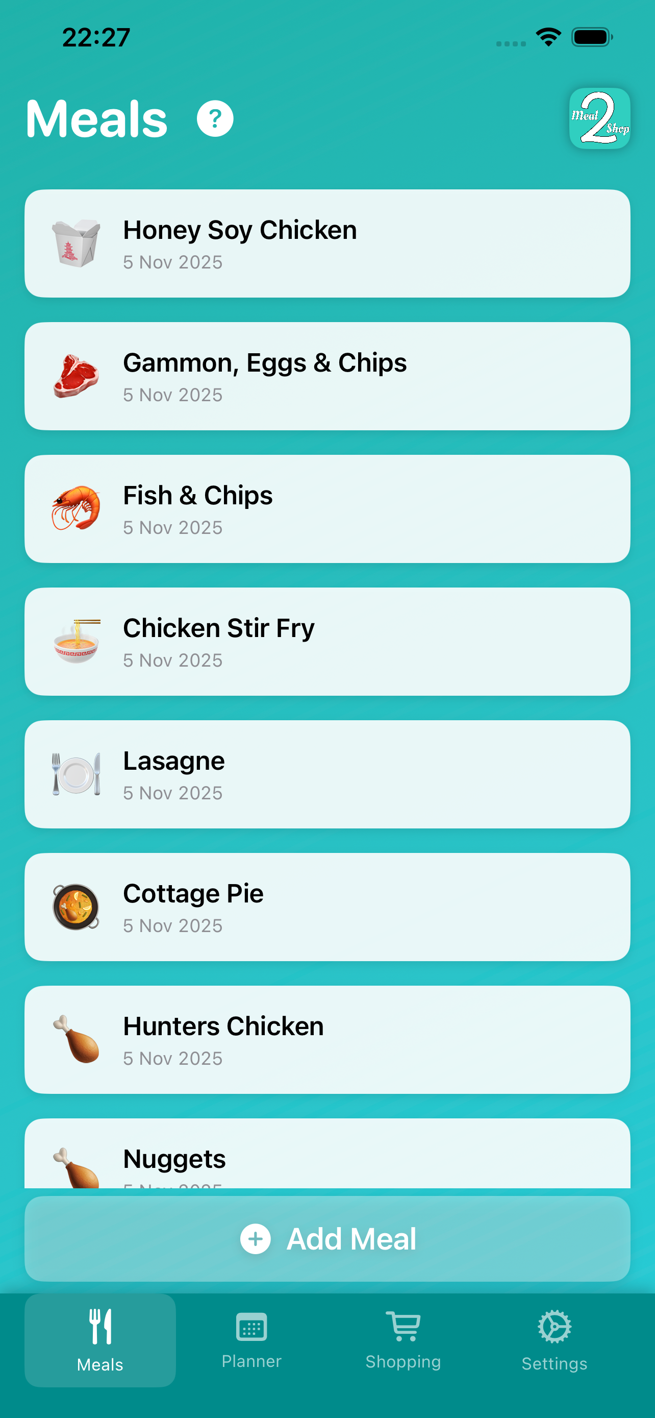 Meal2Shop screenshot 1
