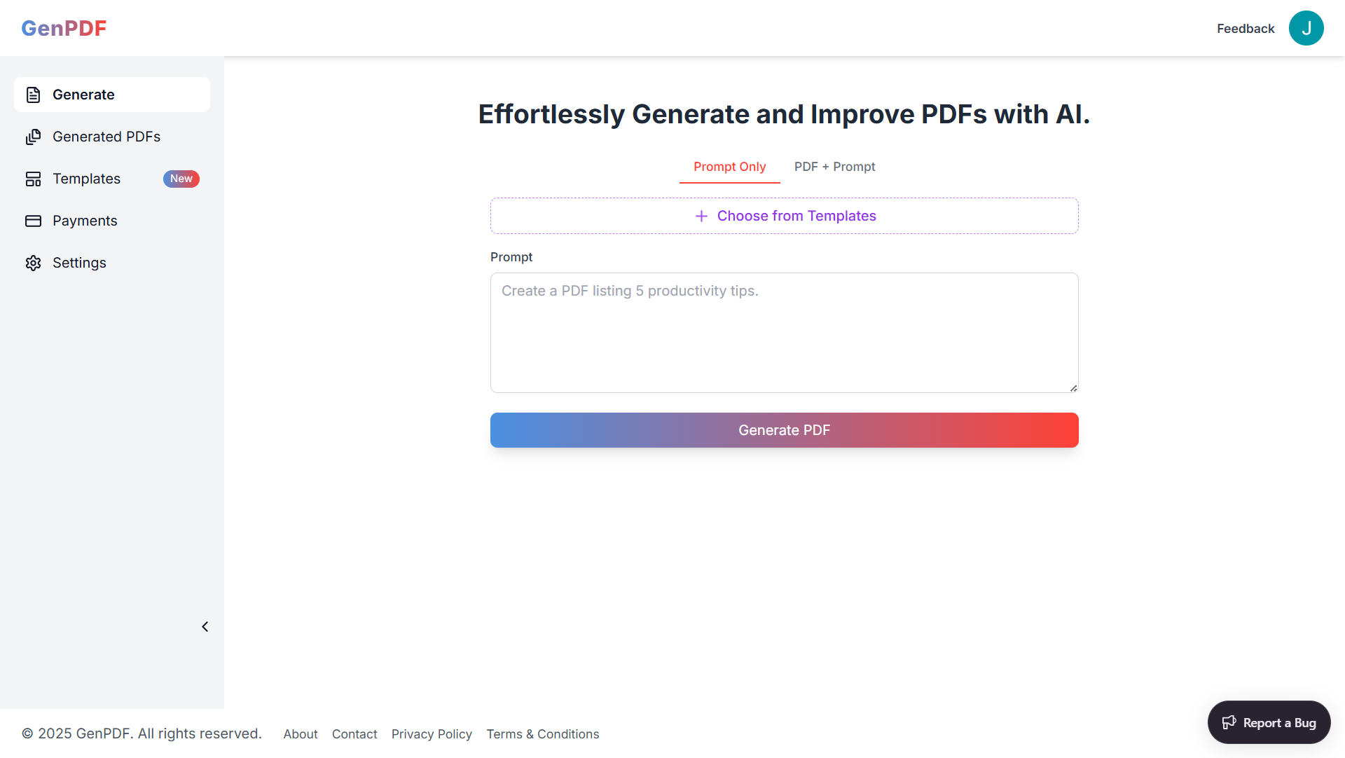 GenPDF screenshot 3