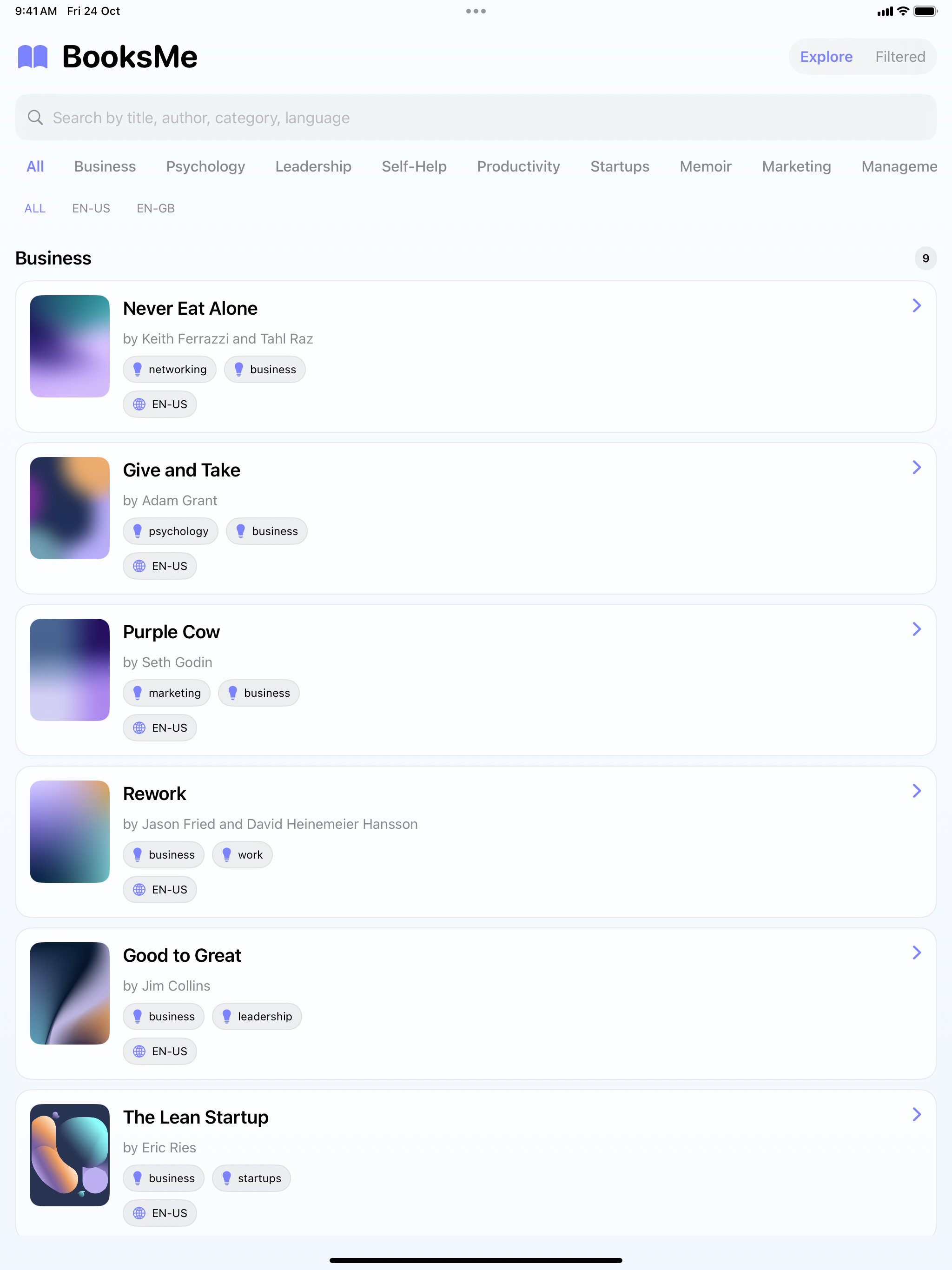 BooksMe screenshot 1