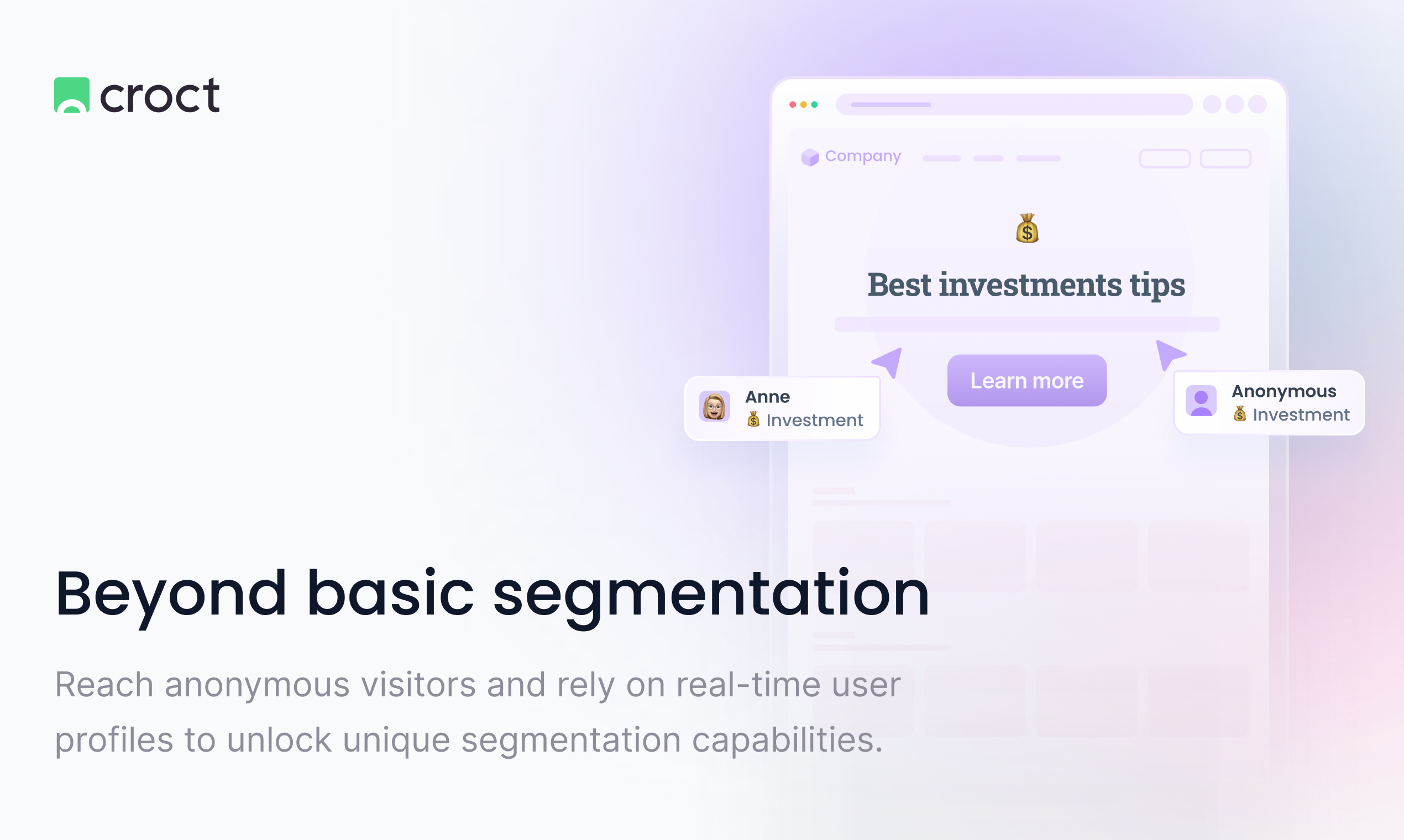 AI-powered website segmentation by Croct screenshot 2